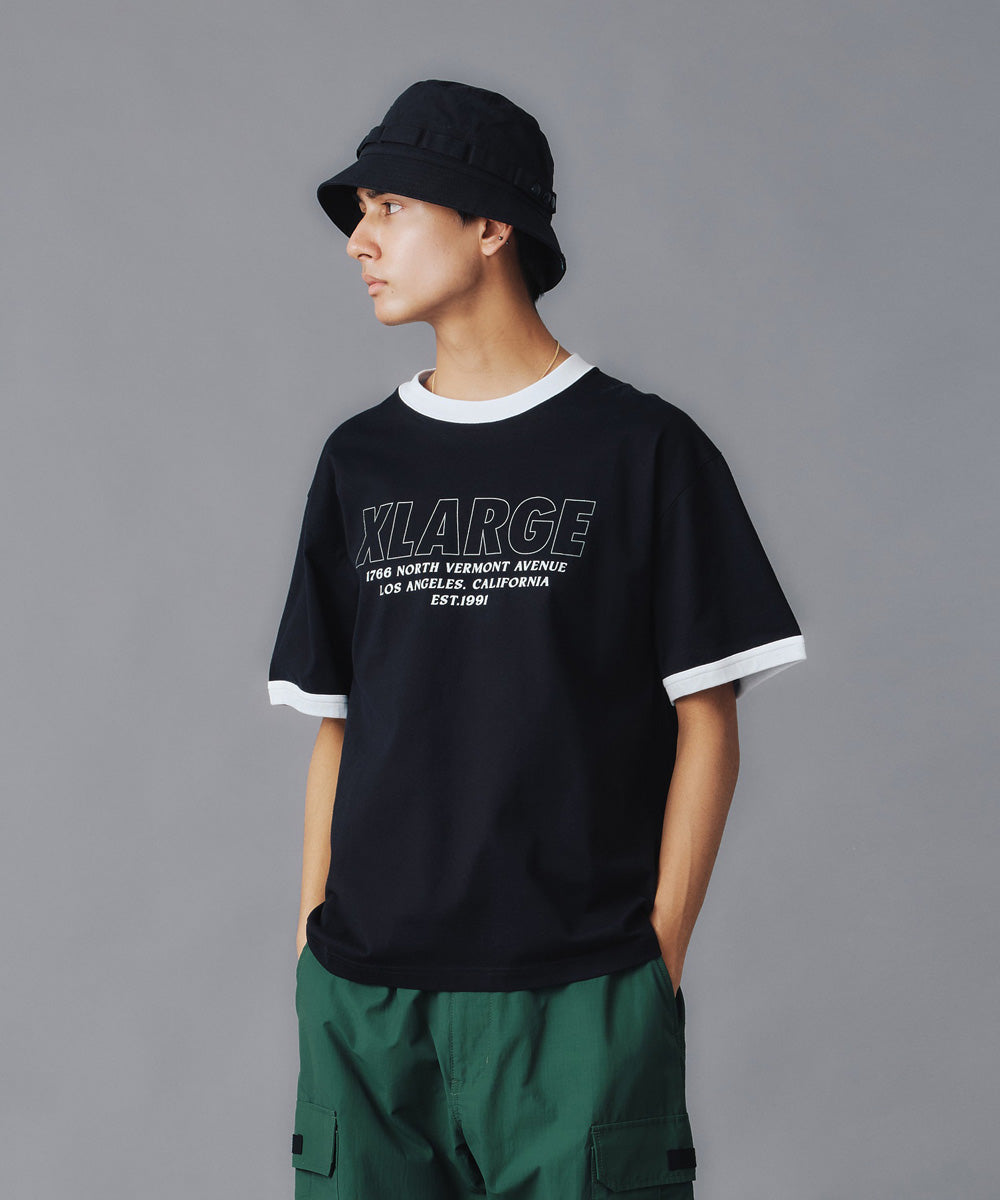 เสื้อยืดแขนสั้น XLARGE รุ่น STORE ADDRESS RINGER S/S TEE