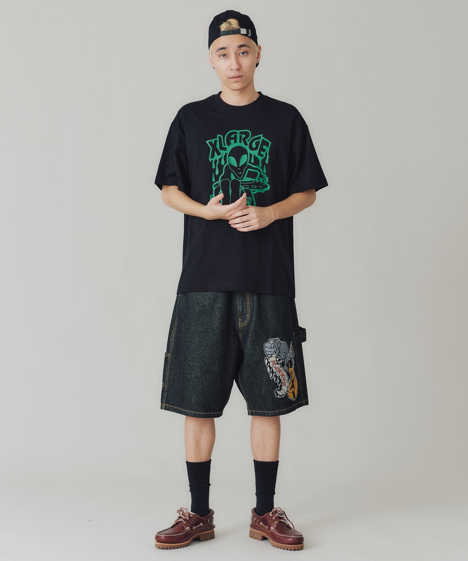 กางเกงยีนส์ขาสั้น Xlarge รุ่น ALIENS DENIM SHORTS