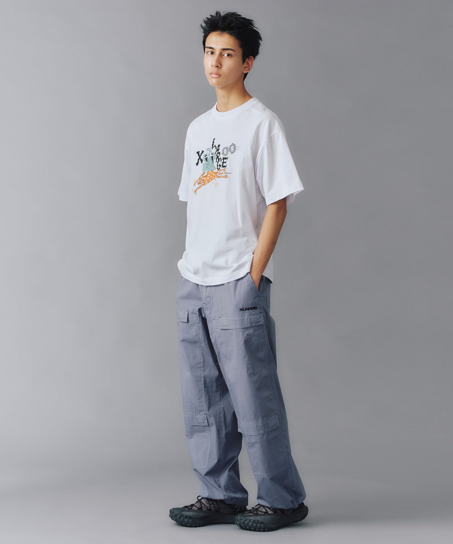 เสื้อยืดแขนสั้น XLARGE รุ่น CAT SUMMON S/S TEE