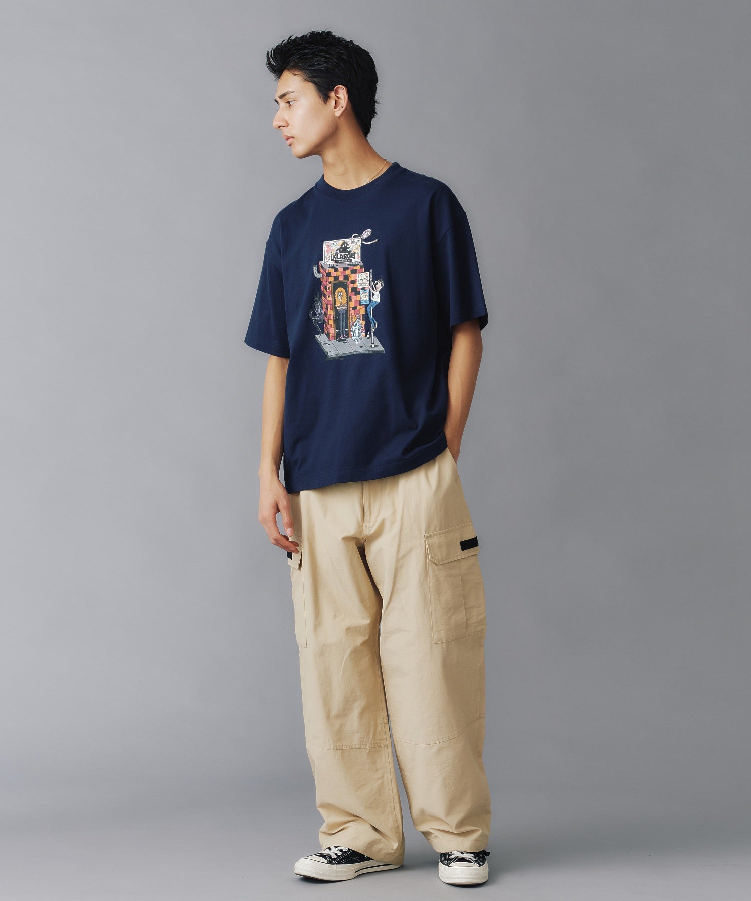 เสื้อยืดแขนสั้น XLARGE รุ่น SCRAWL S/S TEE