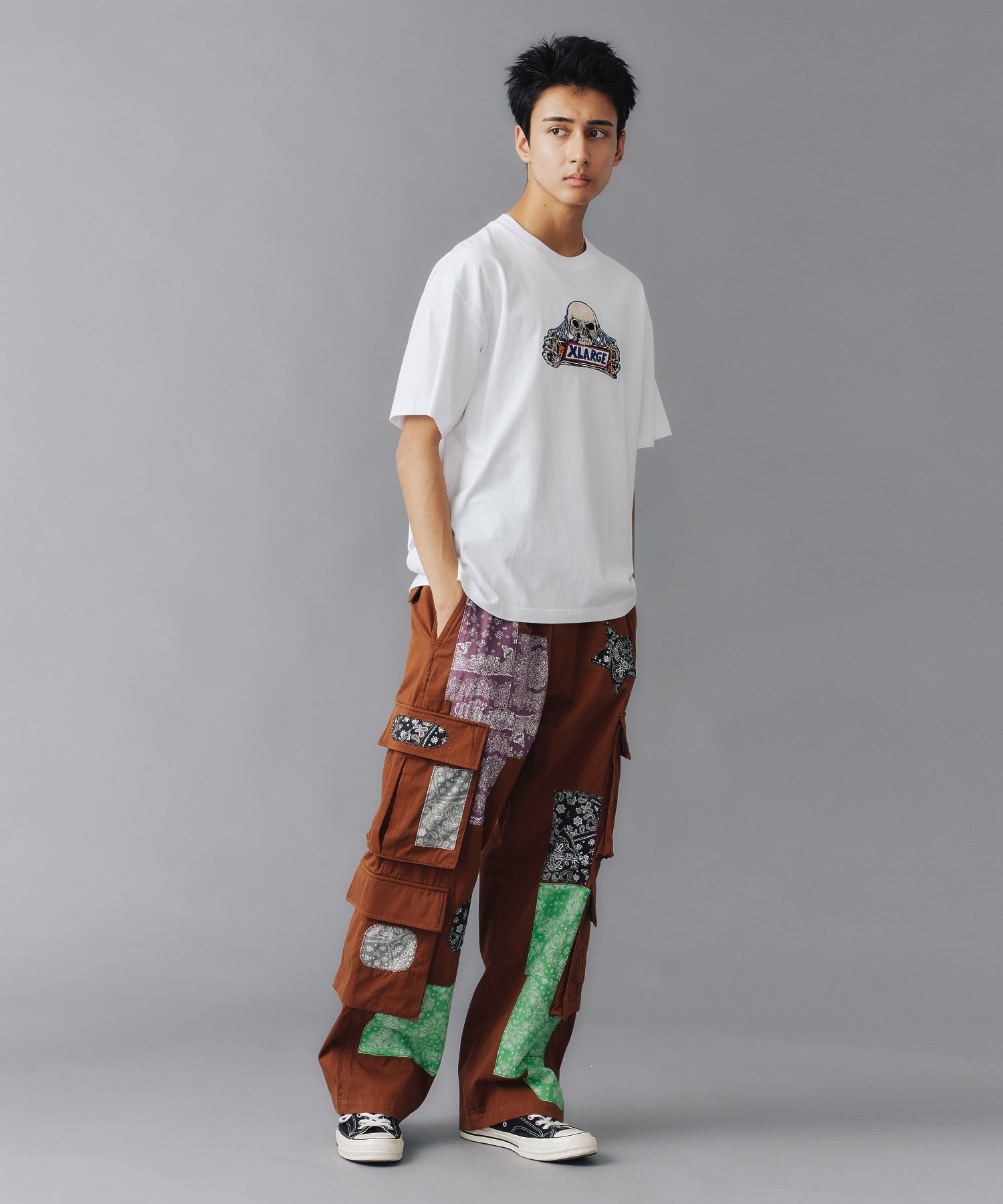 เสื้อยืดแขนสั้น XLARGE รุ่น SKULL LOGO S/S TEE
