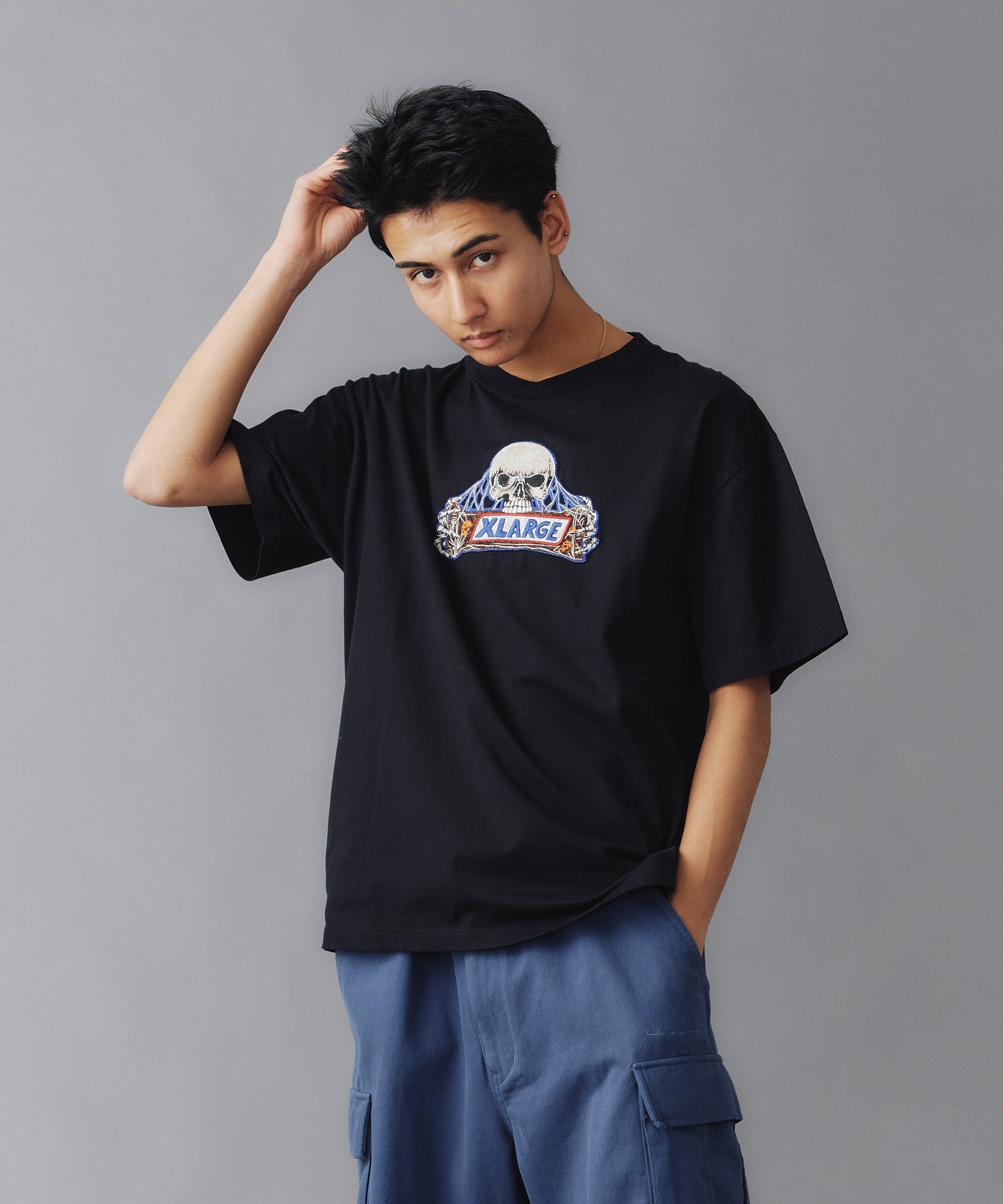 เสื้อยืดแขนสั้น XLARGE รุ่น SKULL LOGO S/S TEE