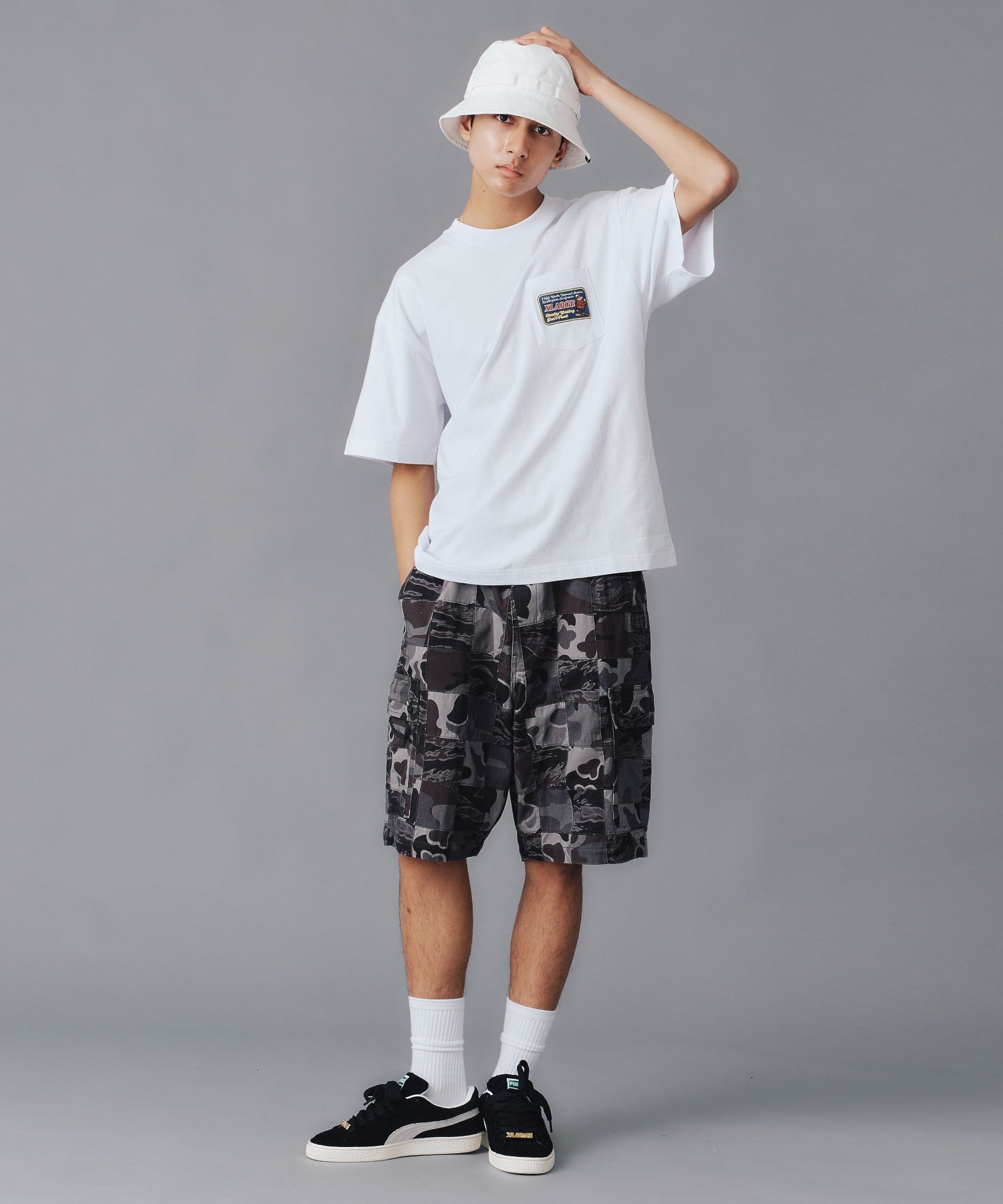 เสื้อยืดแขนสั้น XLARGE รุ่น BEAR WITH BOTTLES S/S POCKET TEE