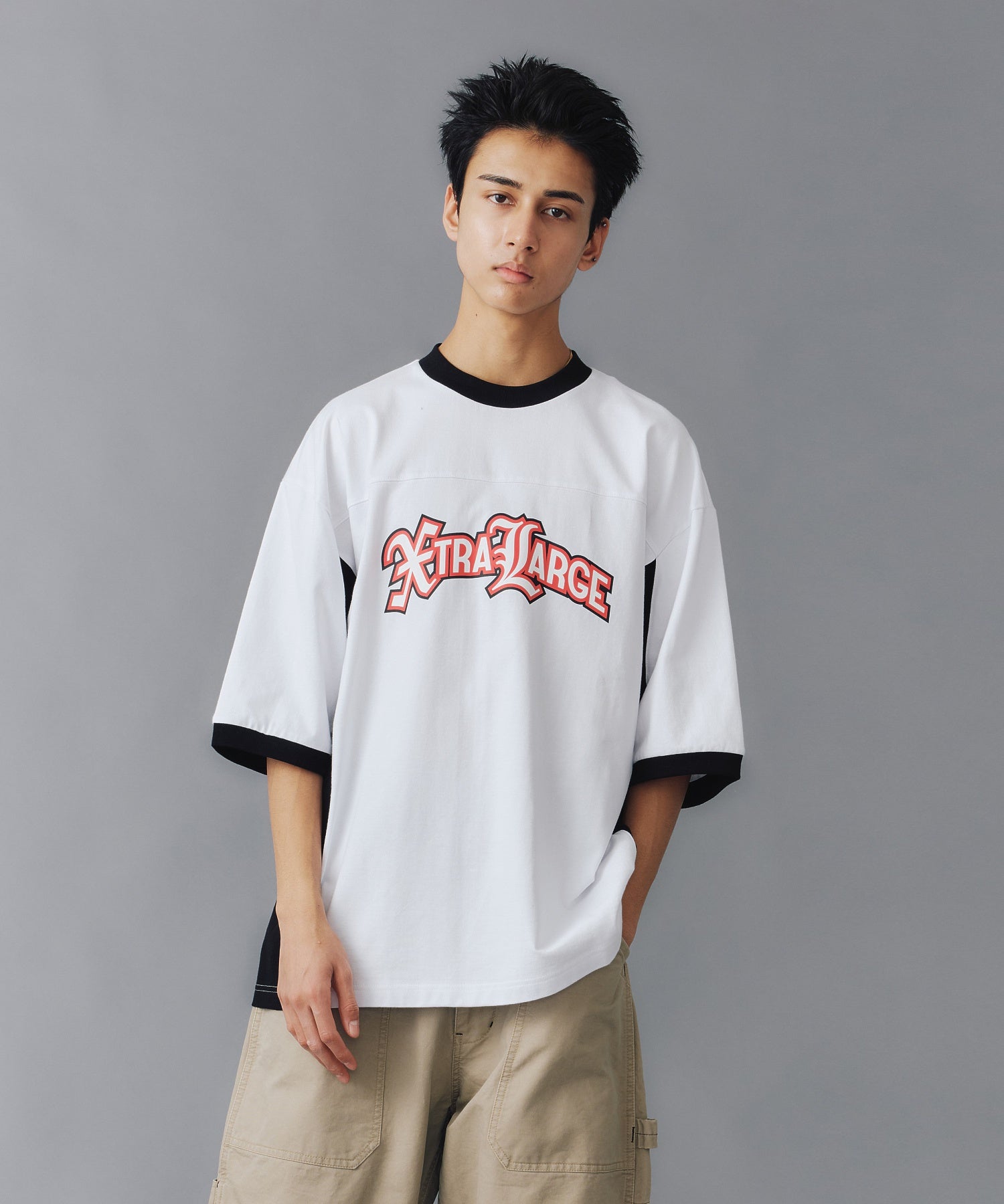 เสื้อยืดแขนสั้น XLARGE รุ่น XTRALARGE LOGO 2TONE S/S TEE