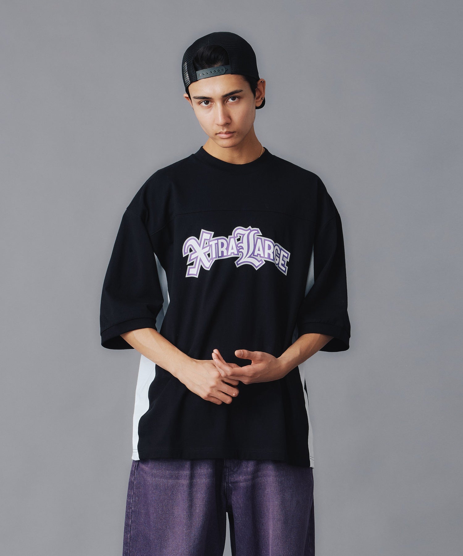 เสื้อยืดแขนสั้น XLARGE รุ่น XTRALARGE LOGO 2TONE S/S TEE