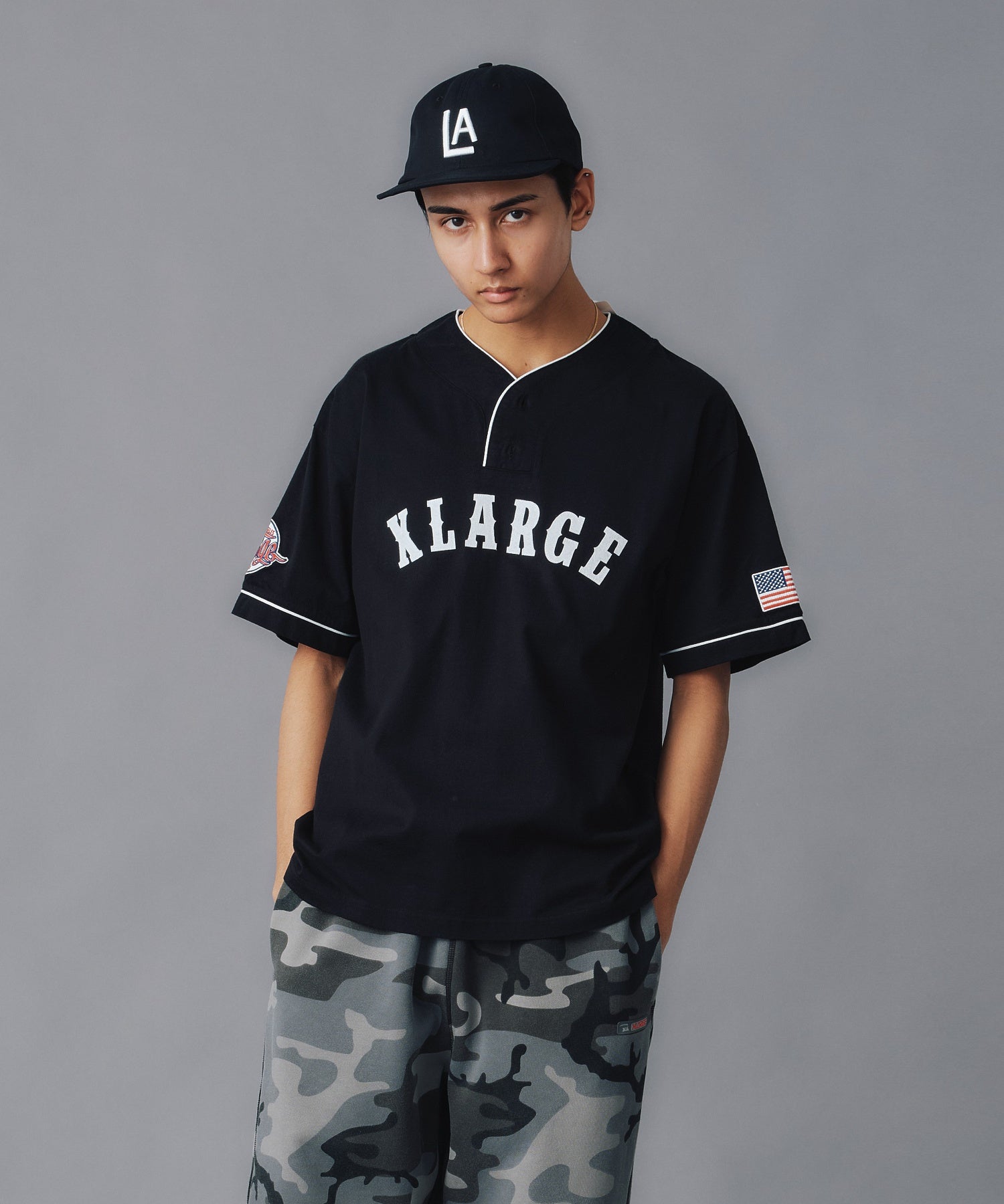 เสื้อยืดแขนสั้น XLARGE รุ่น BASEBALL S/S TEE