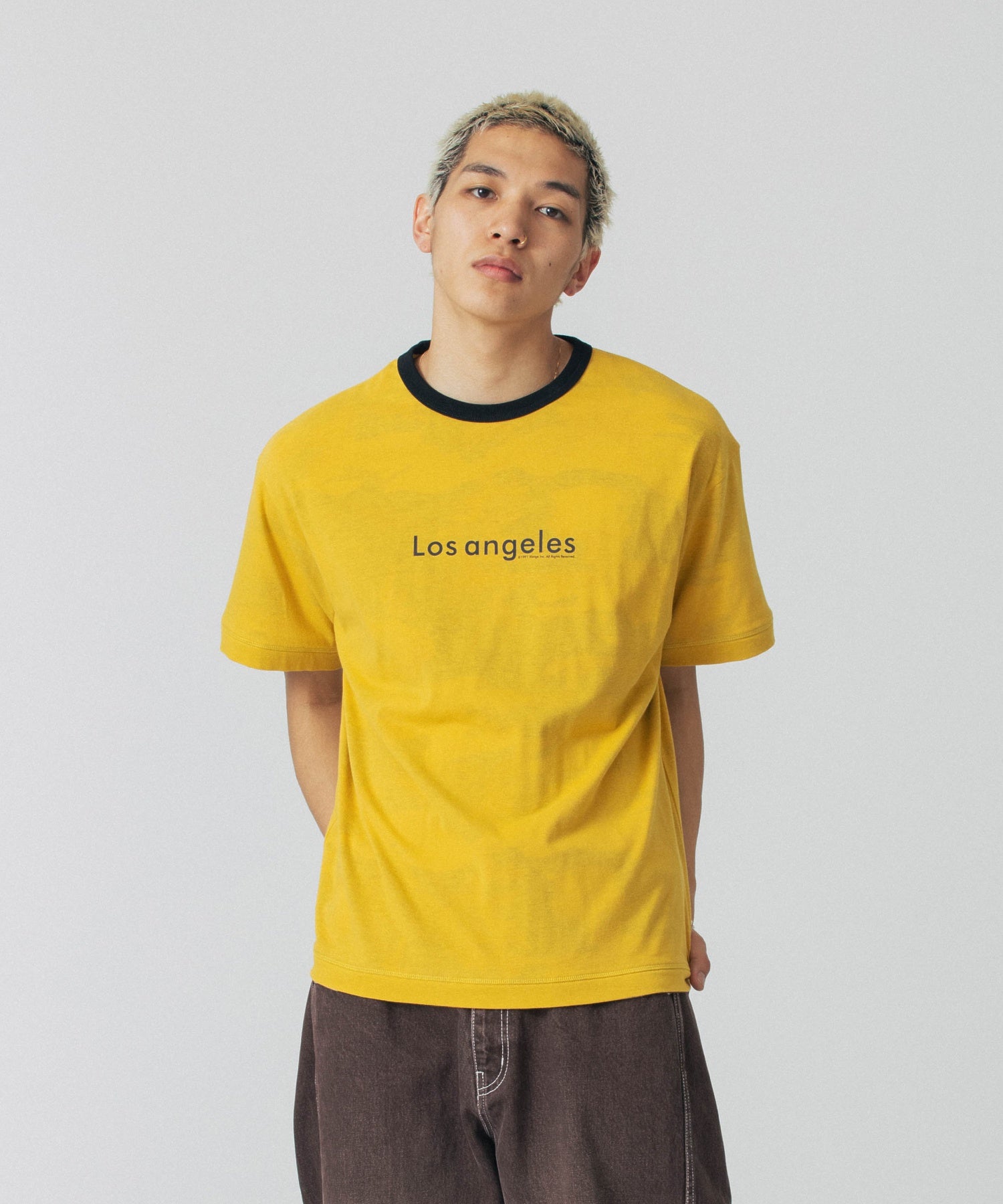 เสื้อยืดแขนสั้น XLARGE รุ่น Faded Camo Ringer S/S Tee