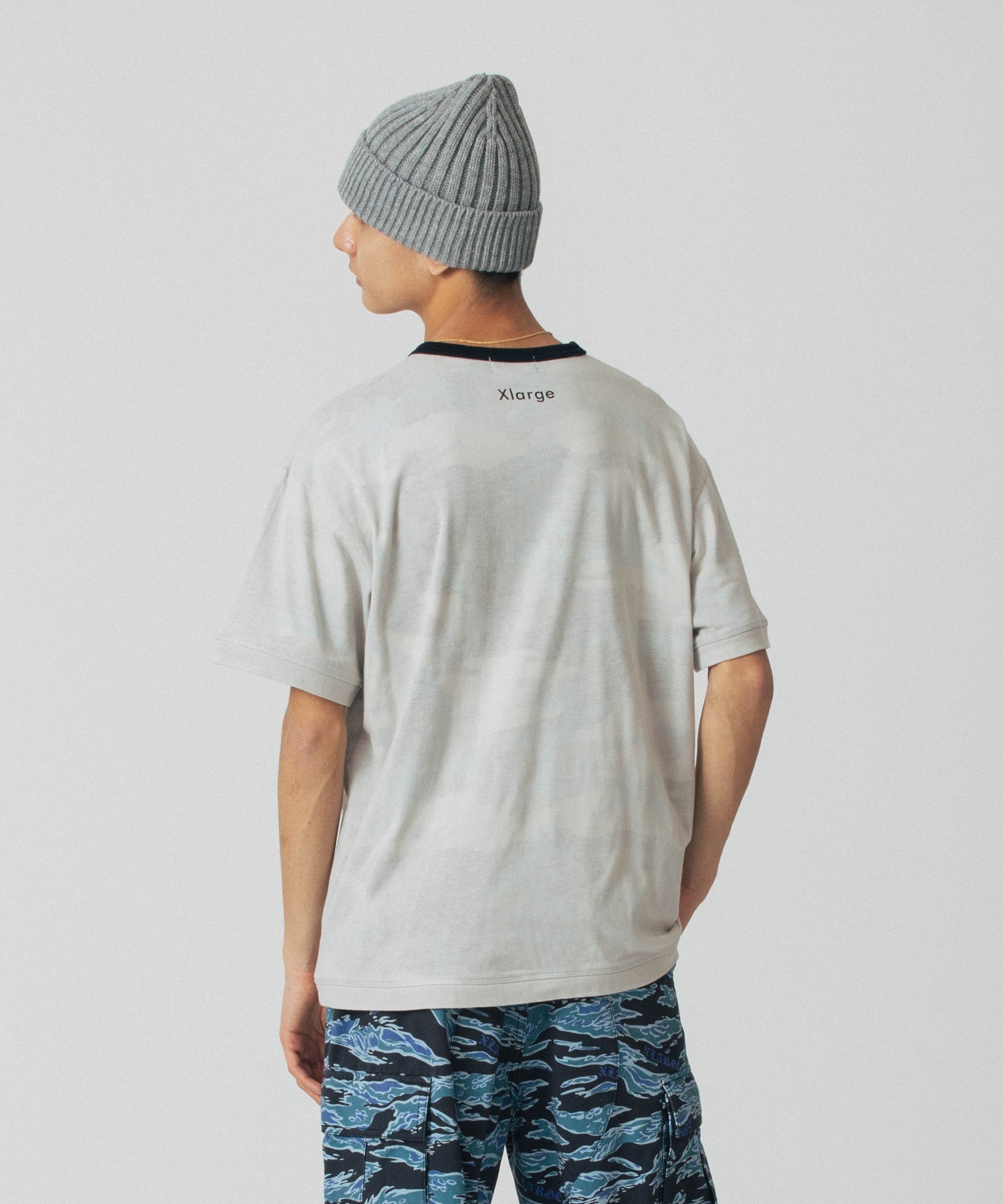 เสื้อยืดแขนสั้น XLARGE รุ่น Faded Camo Ringer S/S Tee