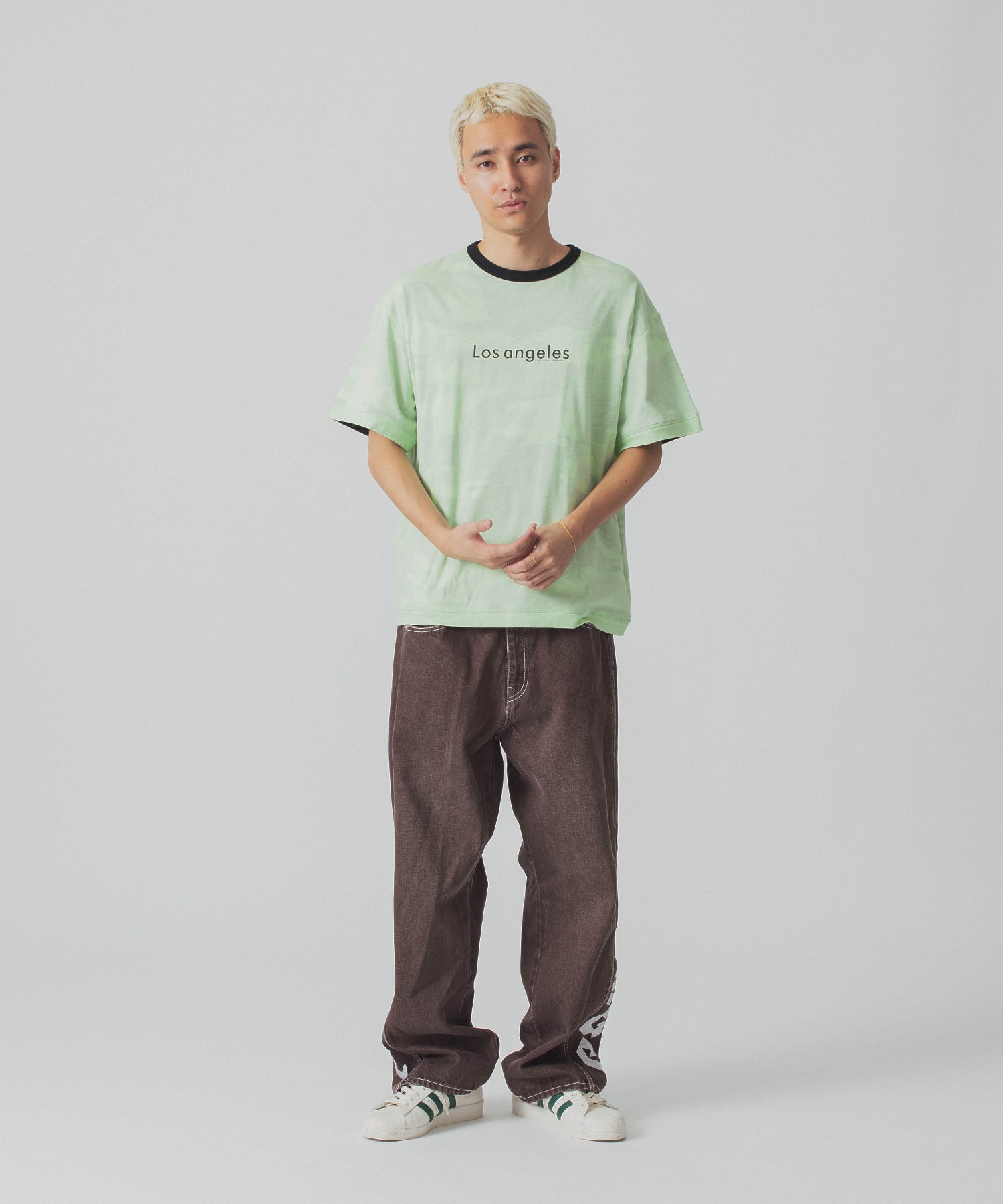 เสื้อยืดแขนสั้น XLARGE รุ่น Faded Camo Ringer S/S Tee