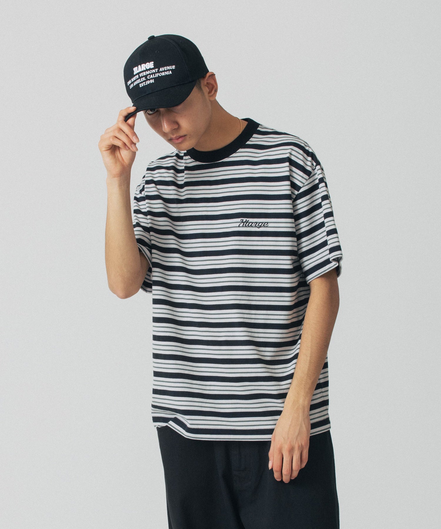 เสื้อยืดแขนสั้น XLARGE รุ่น Striped S/S Tee