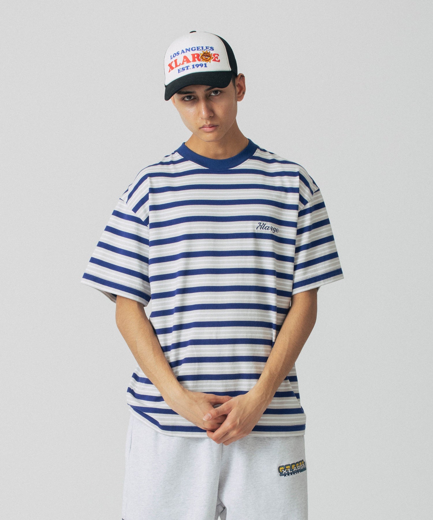 เสื้อยืดแขนสั้น XLARGE รุ่น Striped S/S Tee