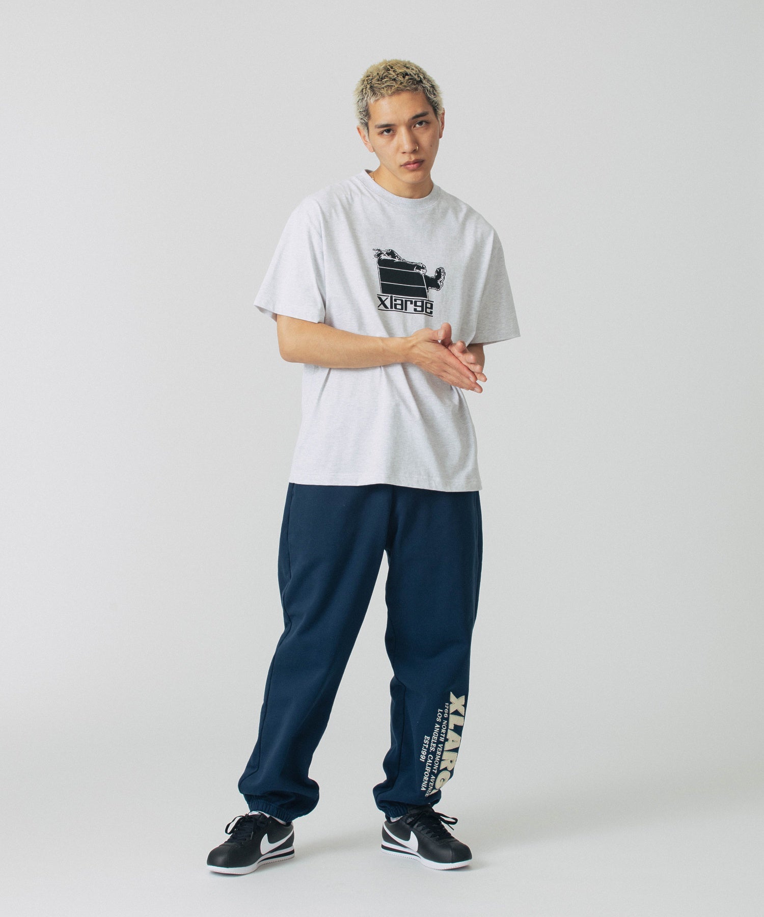 เสื้อยืดแขนสั้น XLARGE รุ่น Wind Pressure S/S Tee