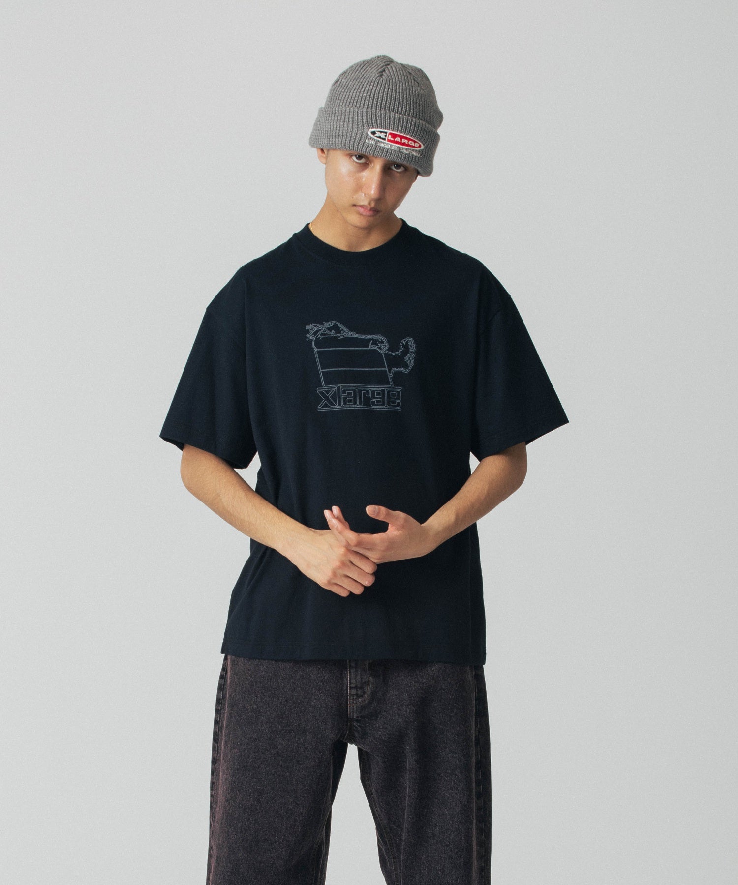 เสื้อยืดแขนสั้น XLARGE รุ่น Wind Pressure S/S Tee