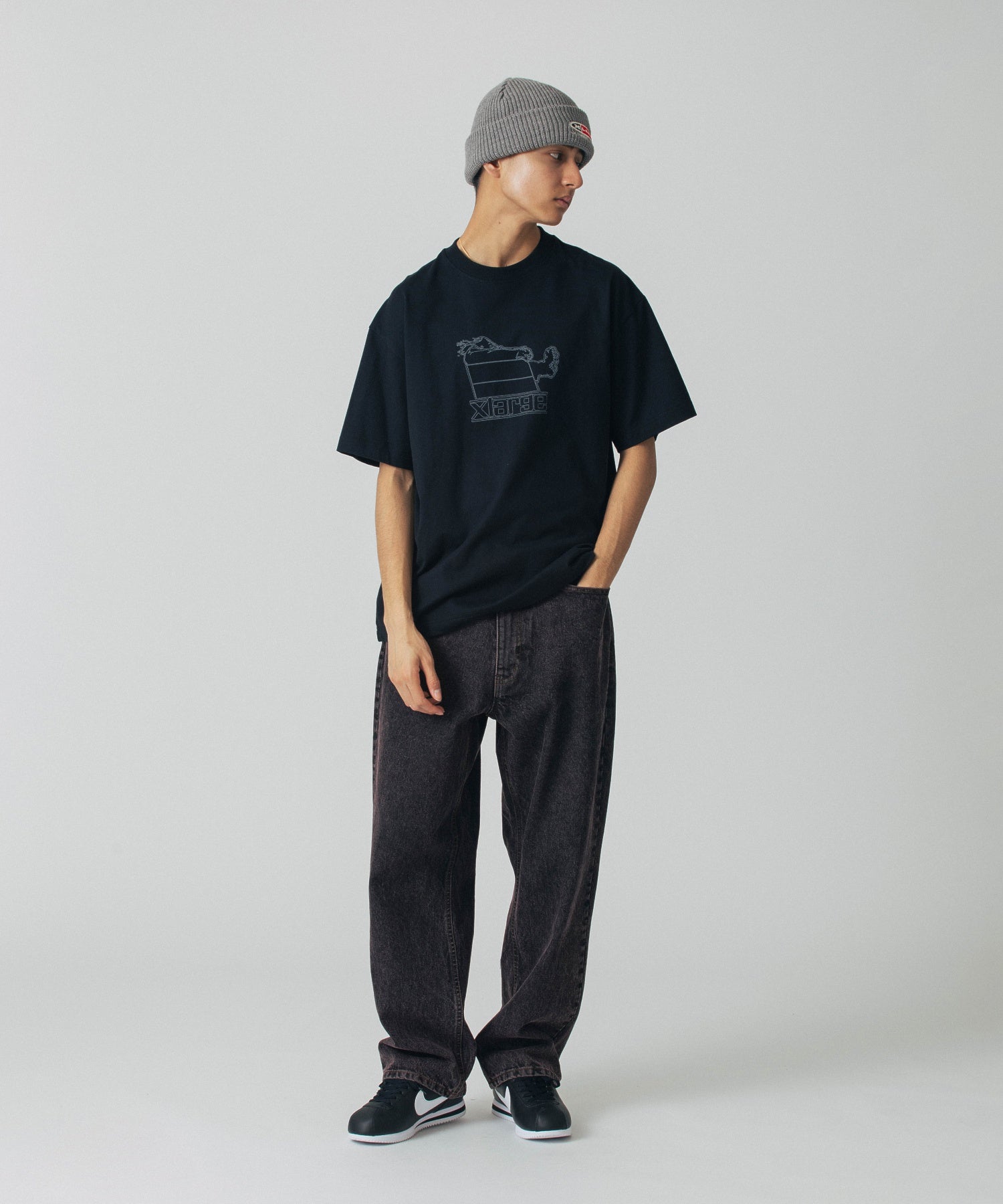 เสื้อยืดแขนสั้น XLARGE รุ่น Wind Pressure S/S Tee