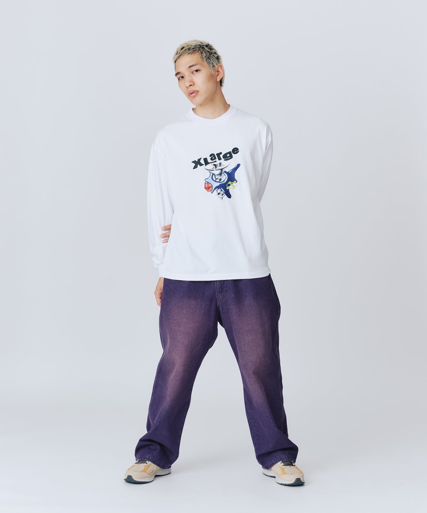 เสื้อยืดแขนยาว XLARGE รุ่น Research L/S Top
