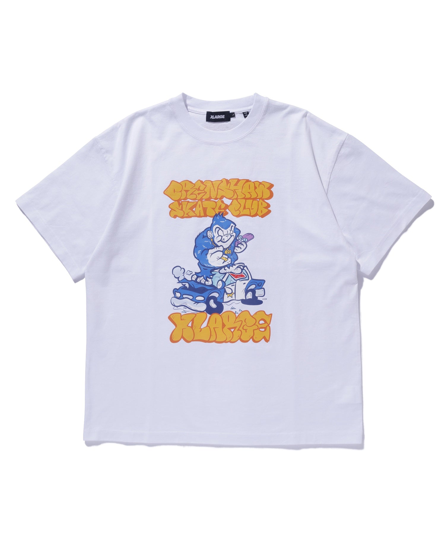 เสื้อยืดแขนสั้น Xlarge รุ่น Xlarge X Crenshaw Skate Club Vandalised Police Car s/s Tee