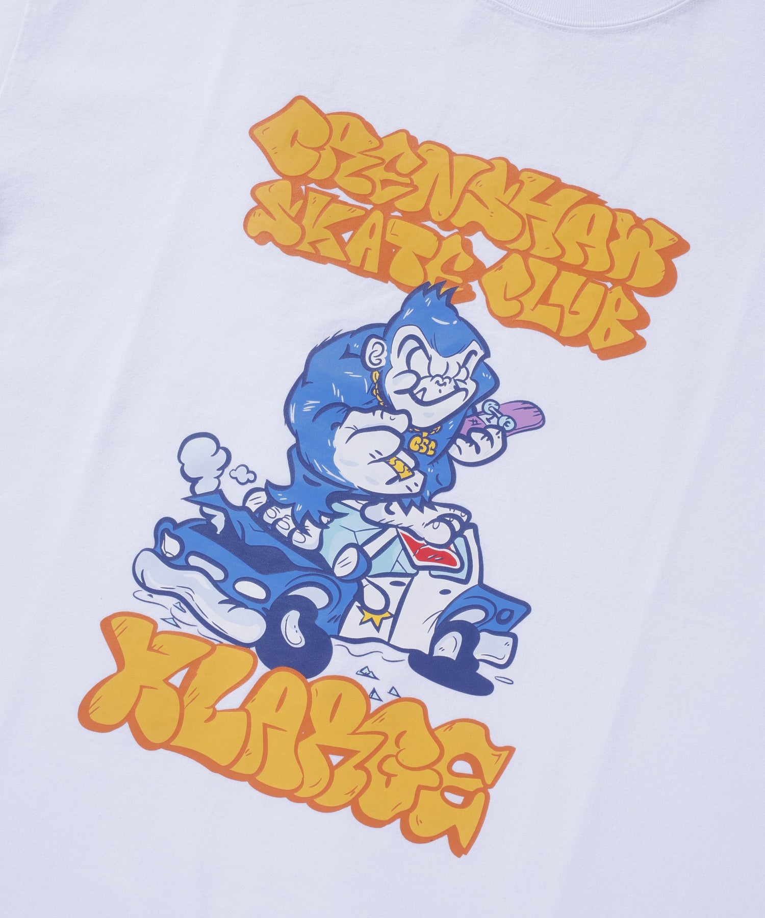 เสื้อยืดแขนสั้น Xlarge รุ่น Xlarge X Crenshaw Skate Club Vandalised Police Car s/s Tee