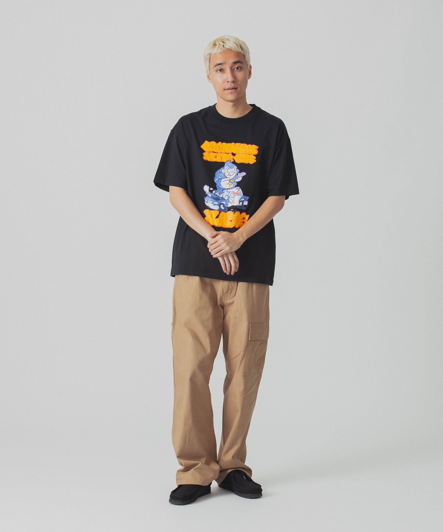 เสื้อยืดแขนสั้น Xlarge รุ่น Xlarge X Crenshaw Skate Club Vandalised Police Car s/s Tee