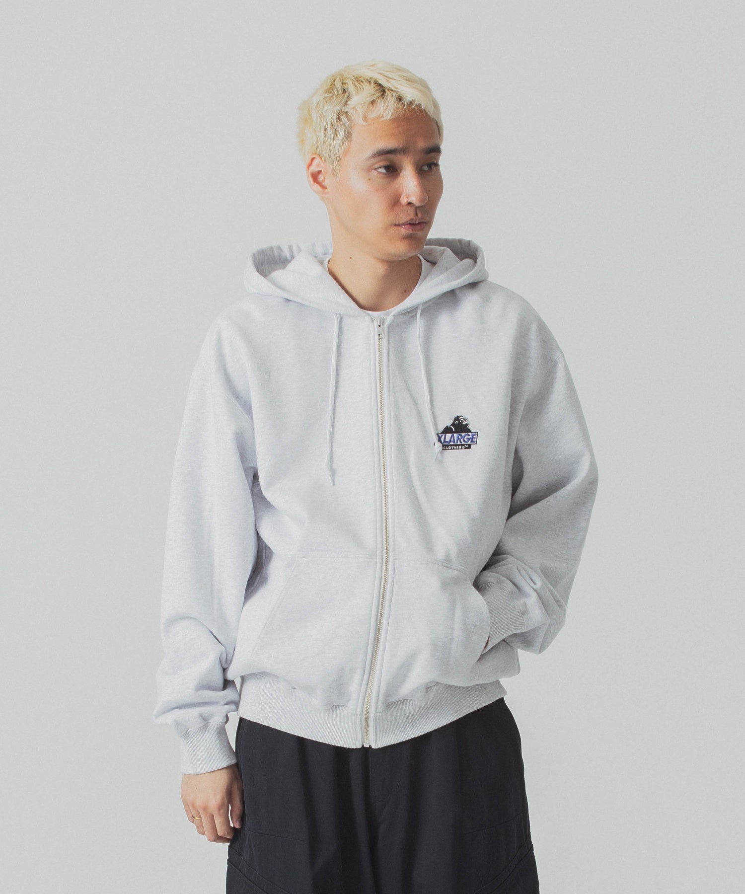 เสื้อฮู้ด XLARGE รุ่น Slanted OG Zip Hooded Sweatshirt