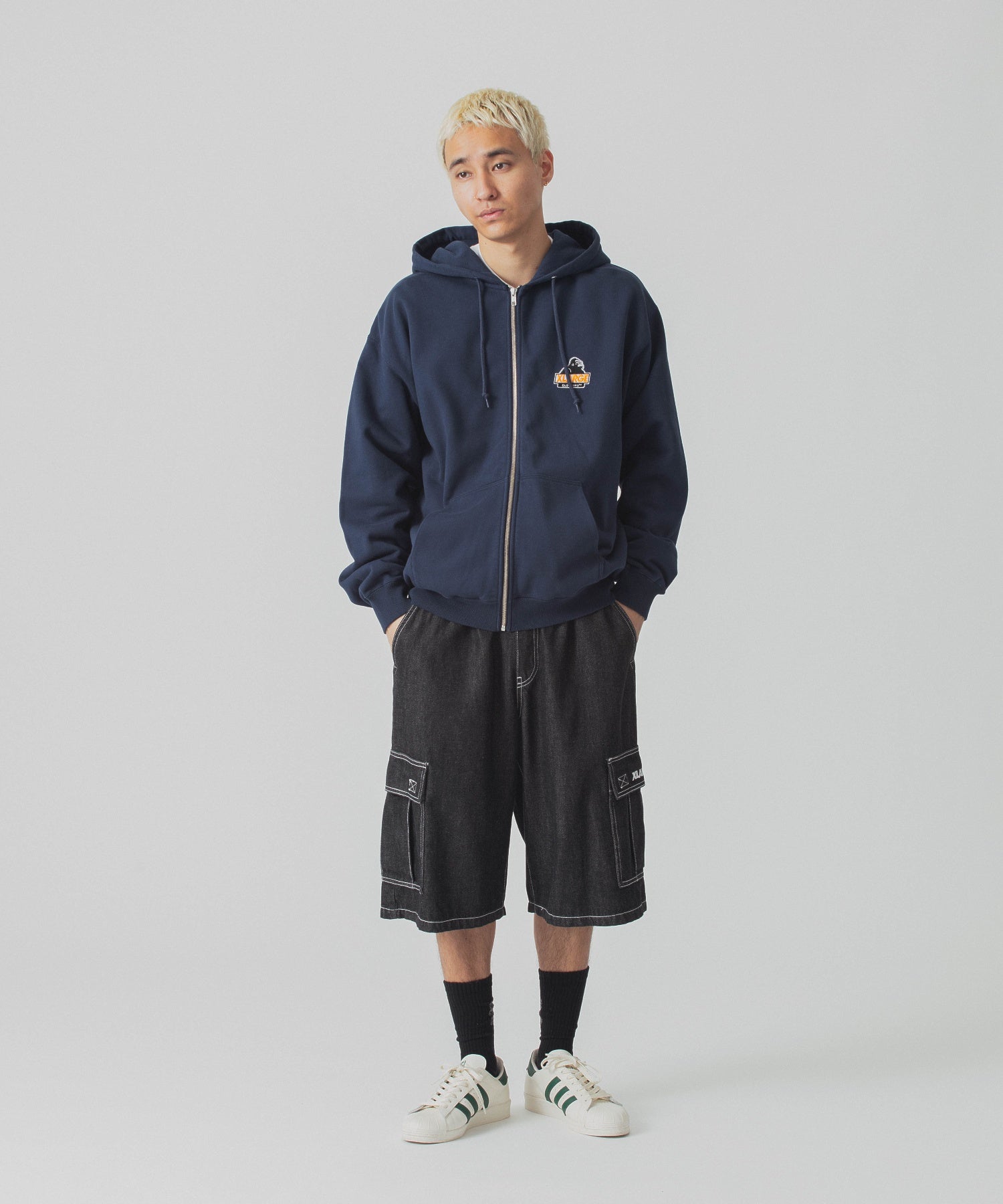 เสื้อฮู้ด XLARGE รุ่น Slanted OG Zip Hooded Sweatshirt