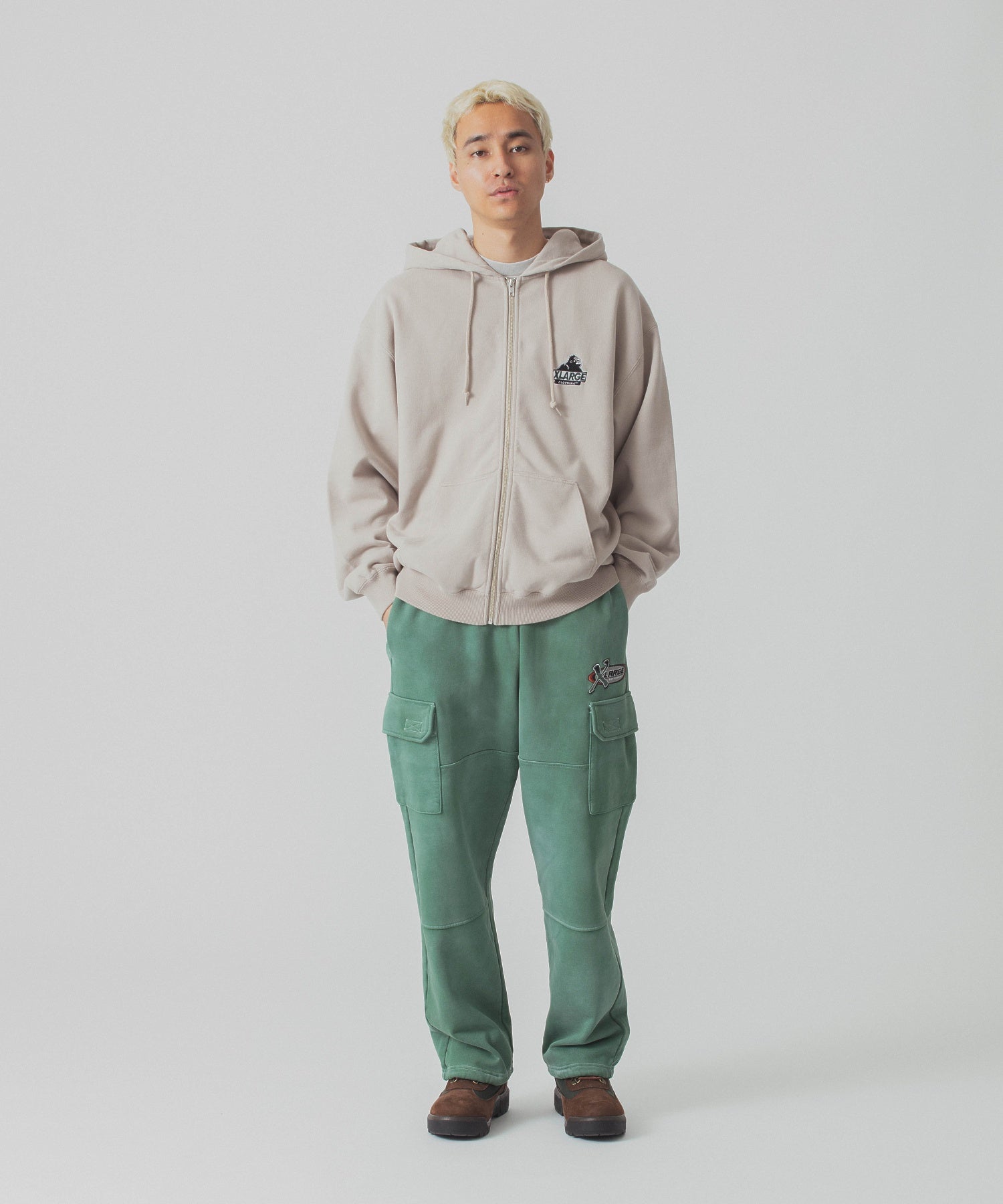 เสื้อฮู้ด XLARGE รุ่น Slanted OG Zip Hooded Sweatshirt