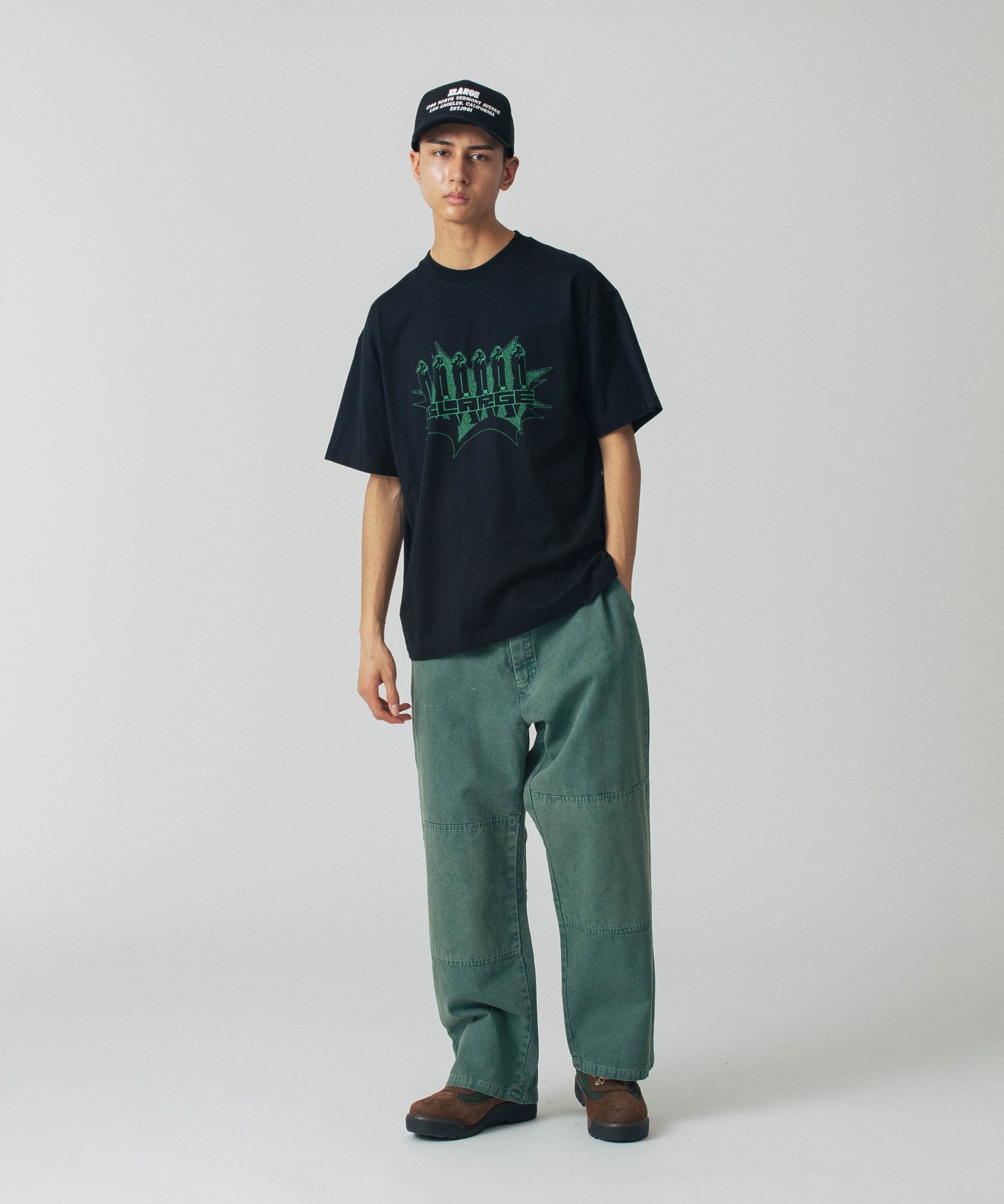กางเกงขายาว XLARGE รุ่น Overdyed Double Knee Pants