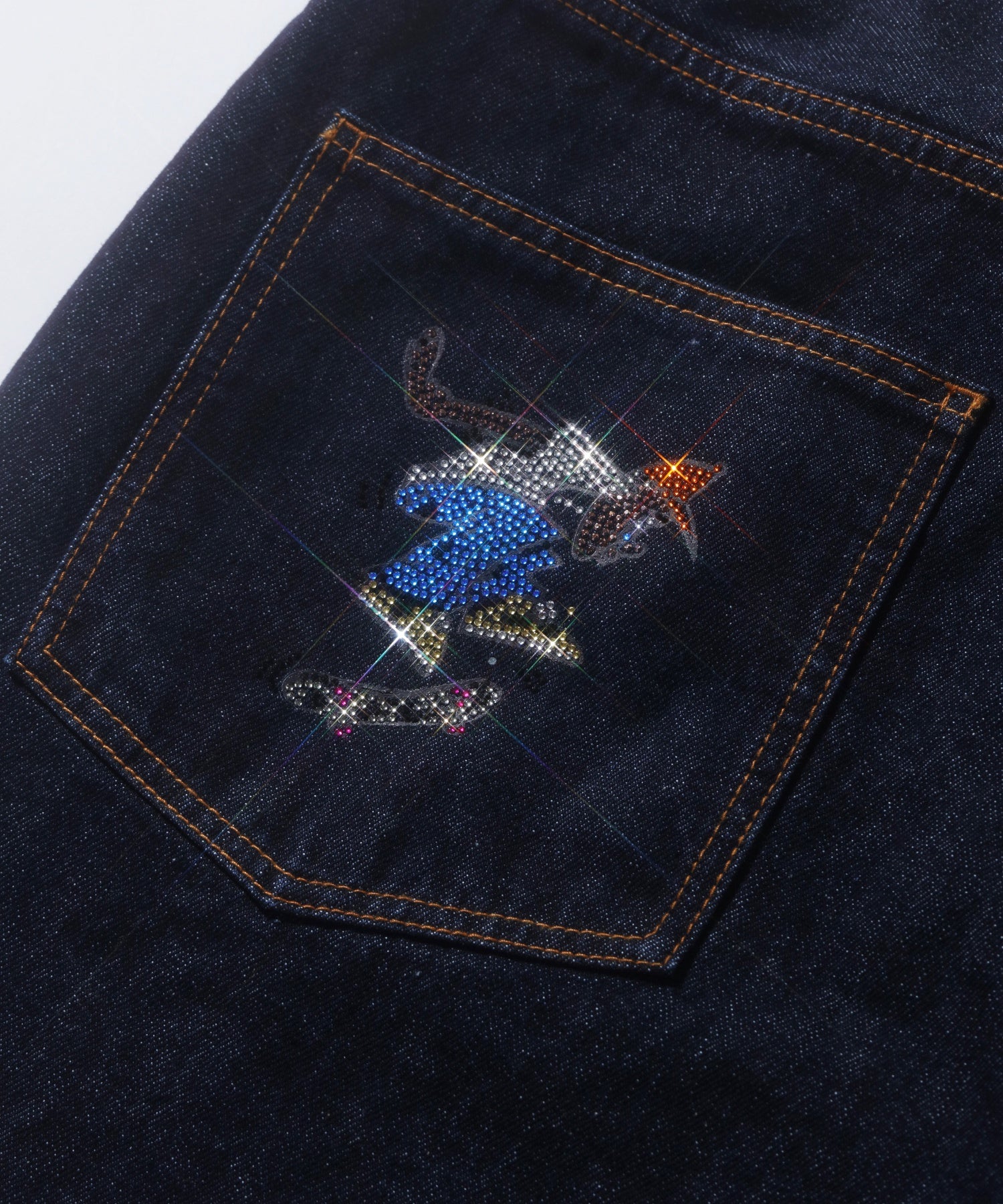 กางเกงขาสั้น Xlarge รุ่น Xlarge×Crenshaw Skate Club Denim Short Pants