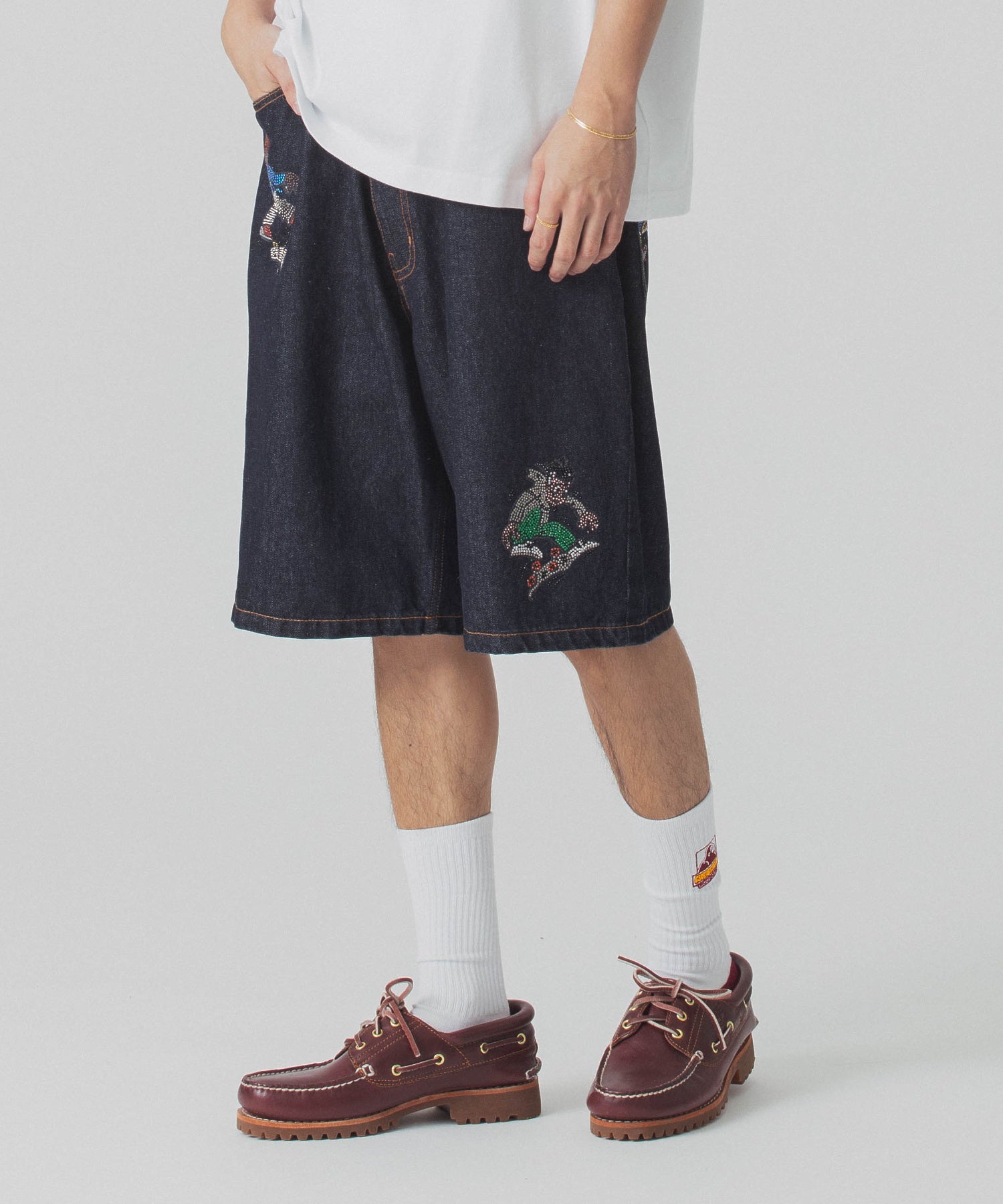 กางเกงขาสั้น Xlarge รุ่น Xlarge×Crenshaw Skate Club Denim Short Pants