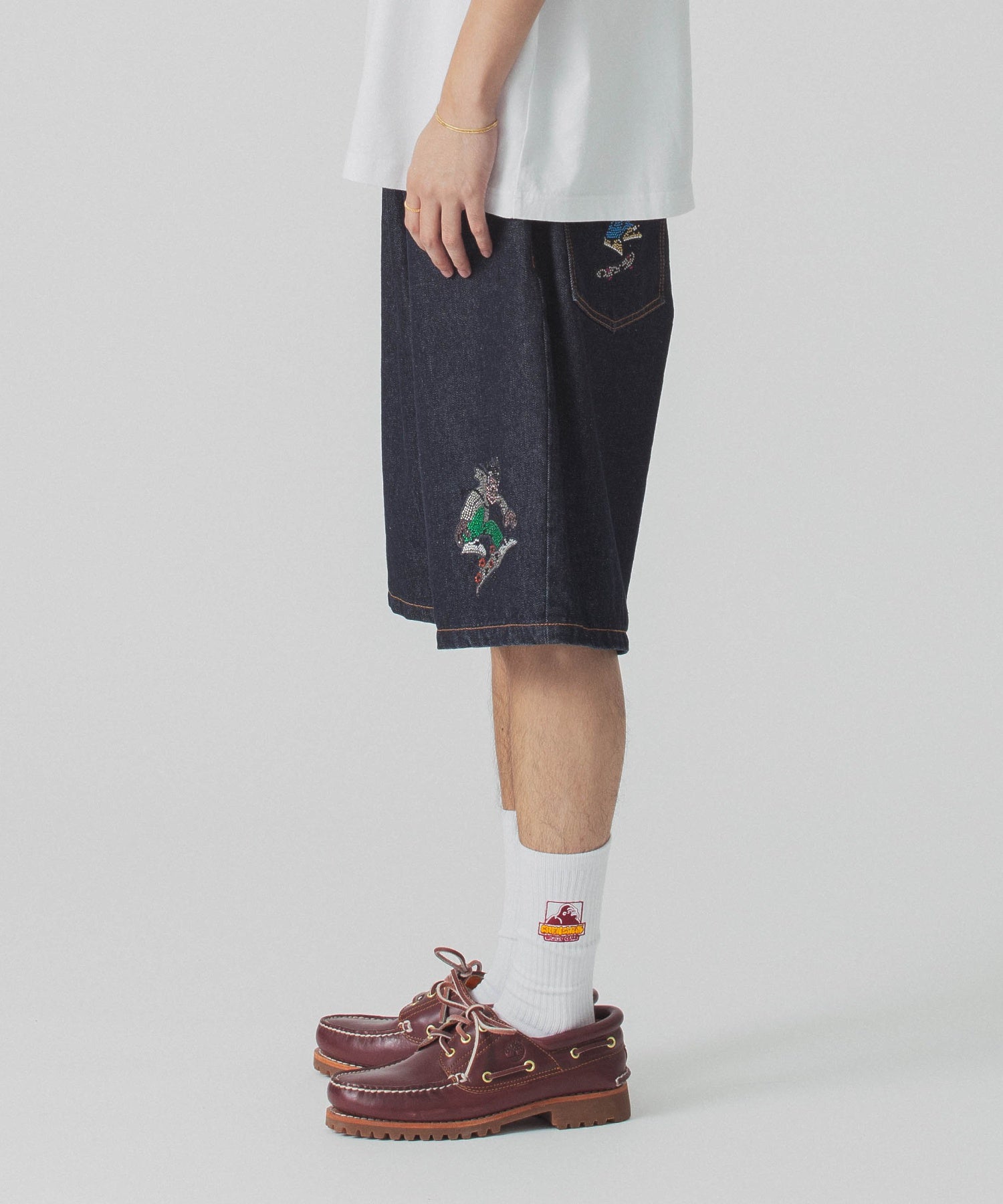 กางเกงขาสั้น Xlarge รุ่น Xlarge×Crenshaw Skate Club Denim Short Pants