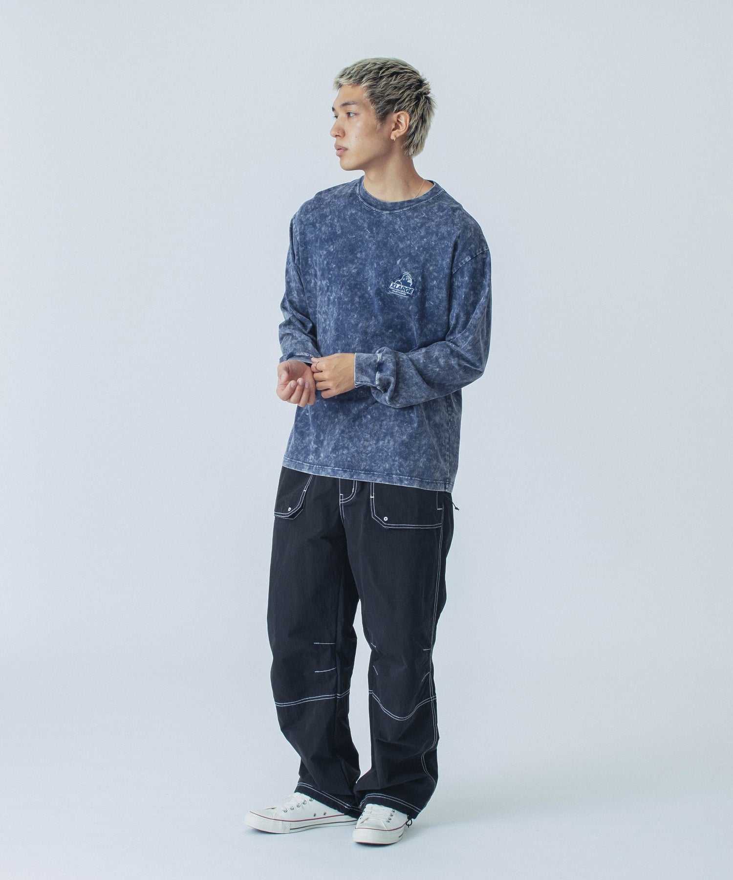 เสื้อยืดแขนยาว XLARGE รุ่น Chemical Wash OG L/S Tee