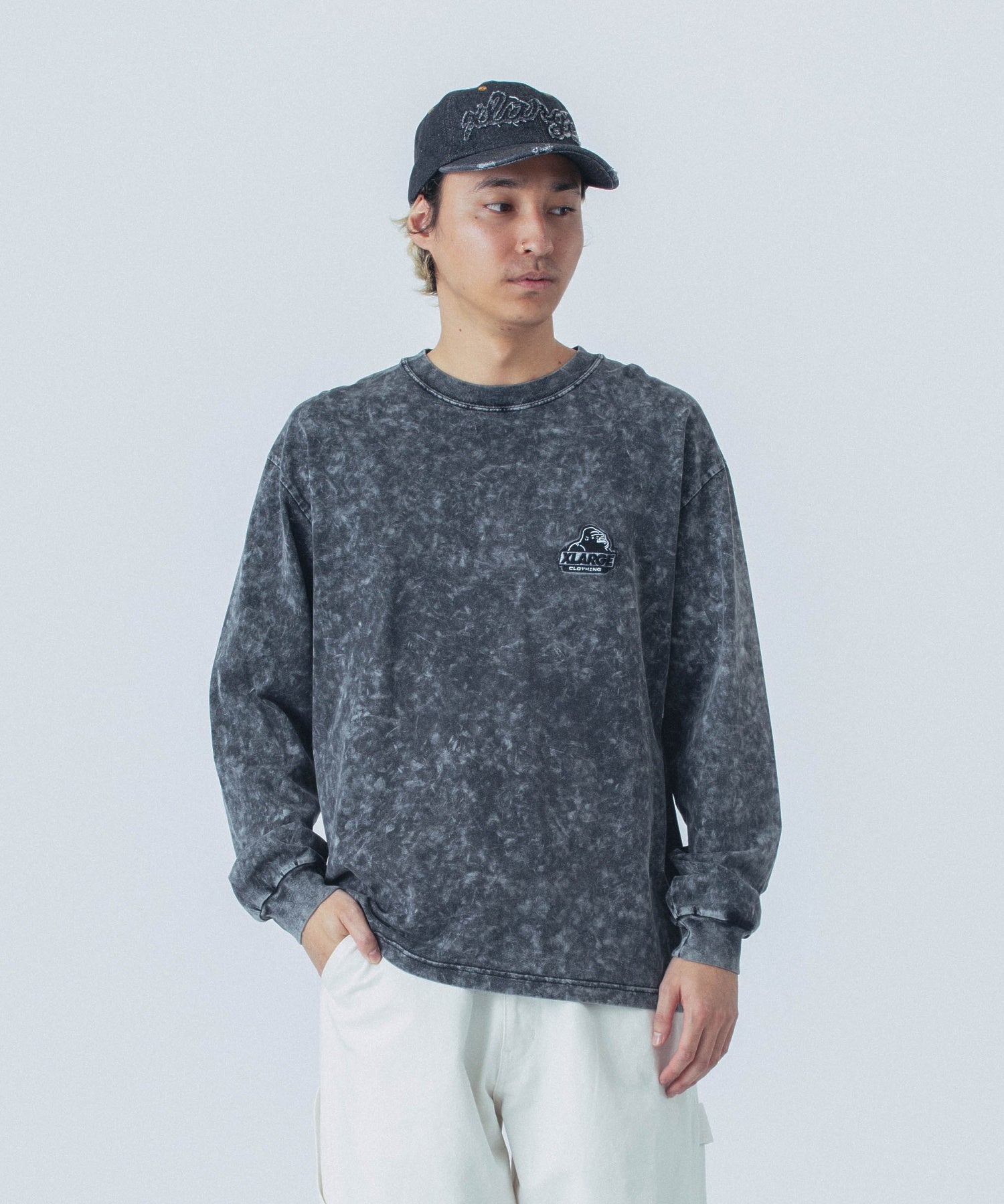 เสื้อยืดแขนยาว XLARGE รุ่น Chemical Wash OG L/S Tee