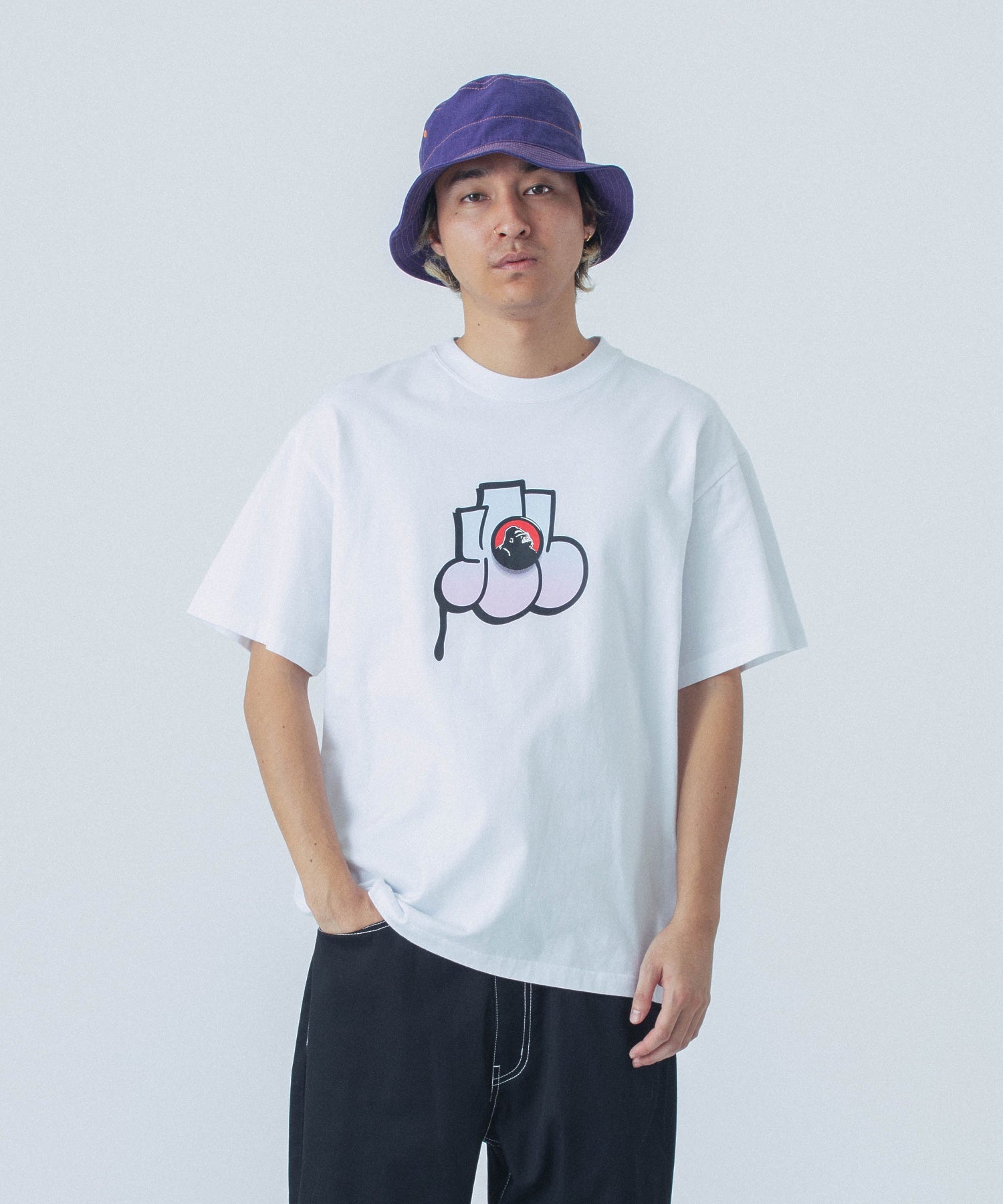 เสื้อยืดแขนสั้น XLARGE รุ่น Throw Up S/S Tee