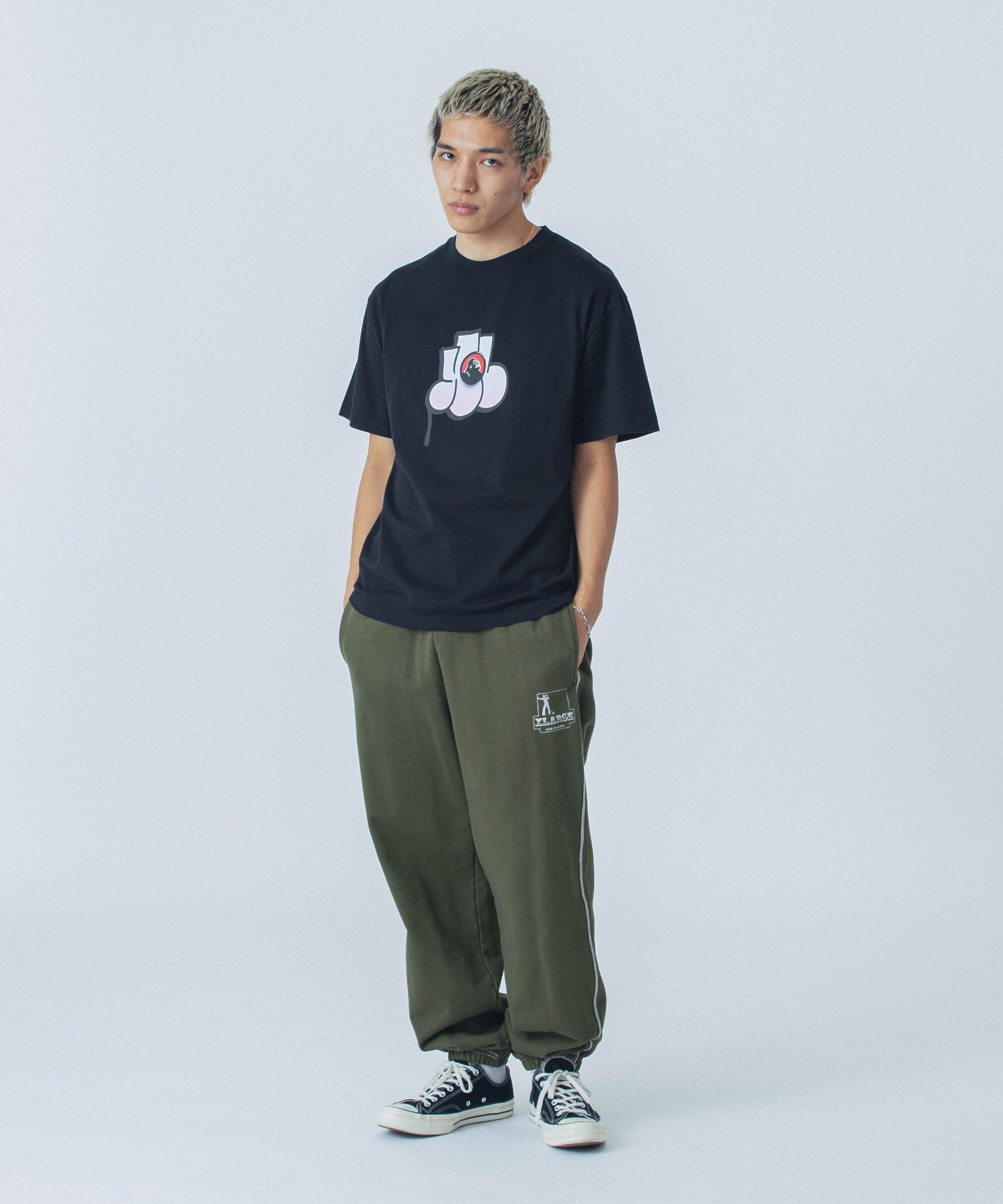 เสื้อยืดแขนสั้น XLARGE รุ่น Throw Up S/S Tee