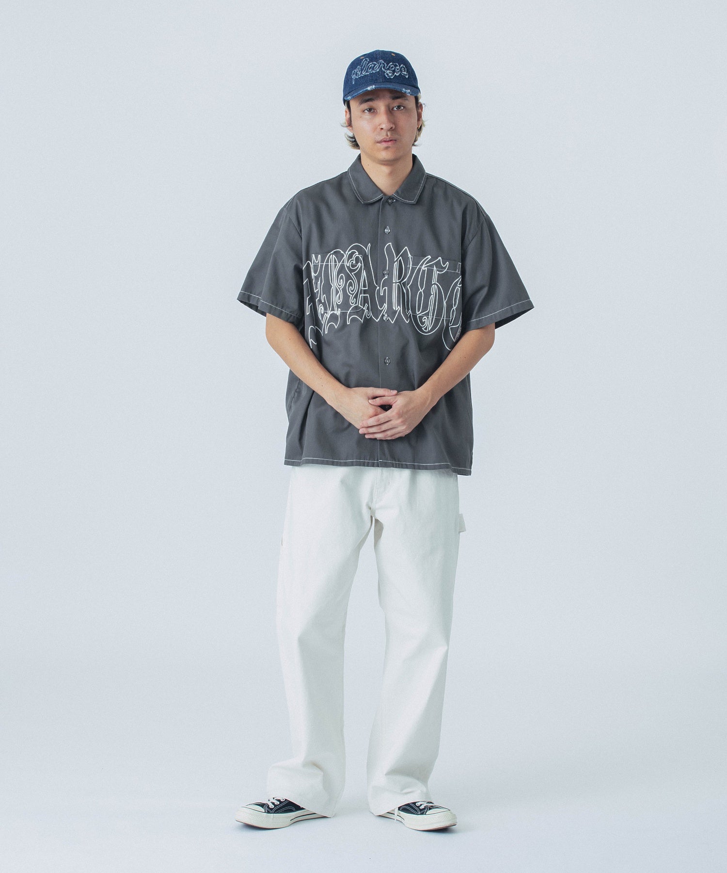 เสื้อเชิ้ต XLARGE รุ่น Old English S/S Work Shirt