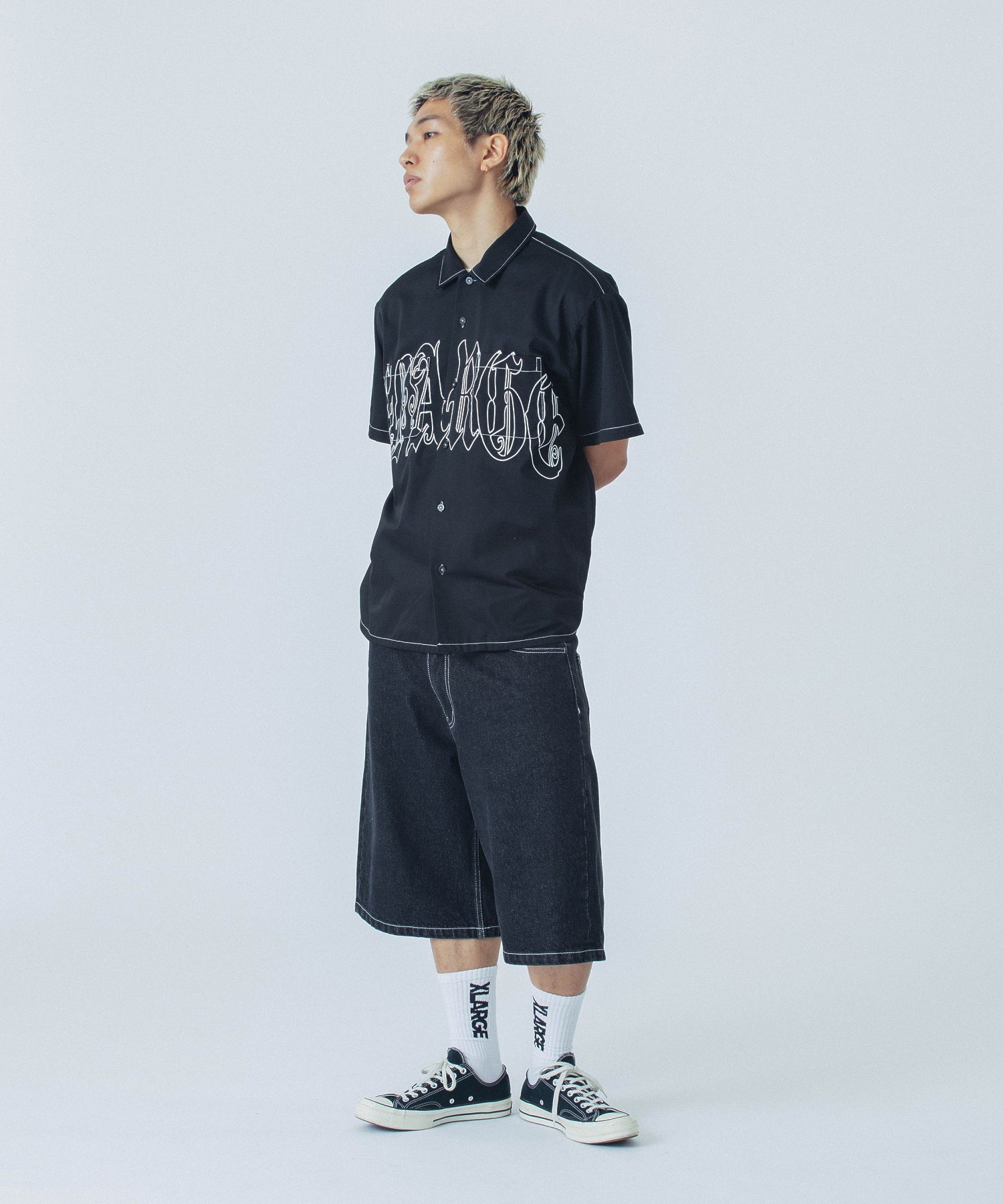 เสื้อเชิ้ต XLARGE รุ่น Old English S/S Work Shirt