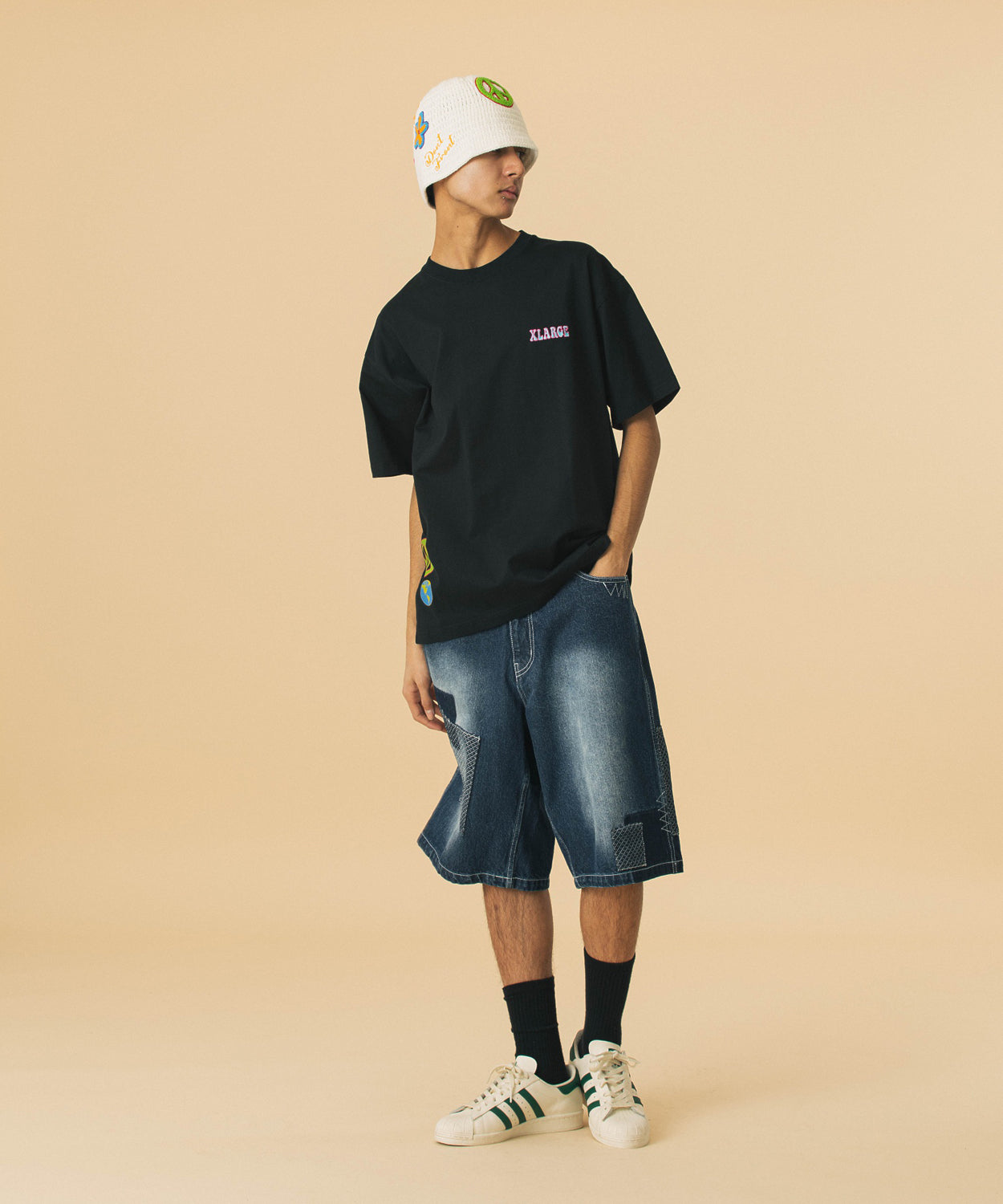 เสื้อยืดแขนสั้น XLARGE รุ่น Flower S/S Tee