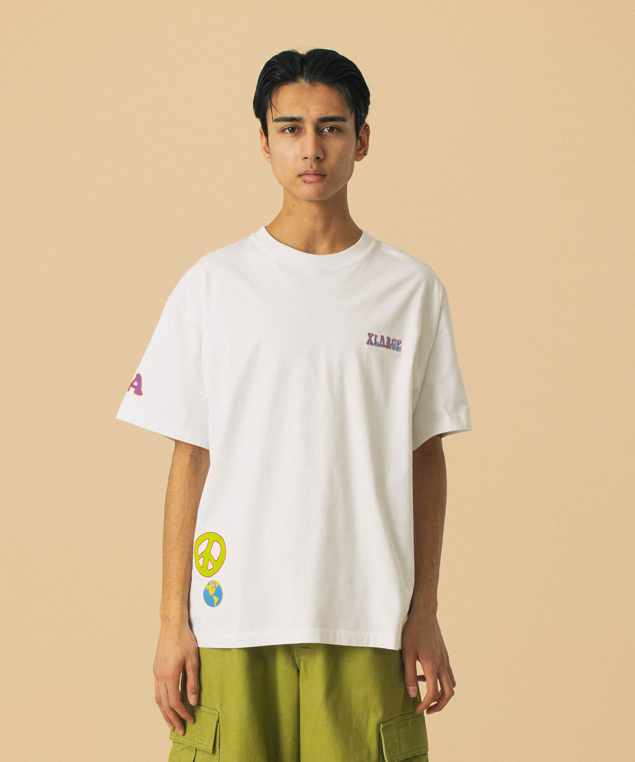 เสื้อยืดแขนสั้น XLARGE รุ่น Flower S/S Tee