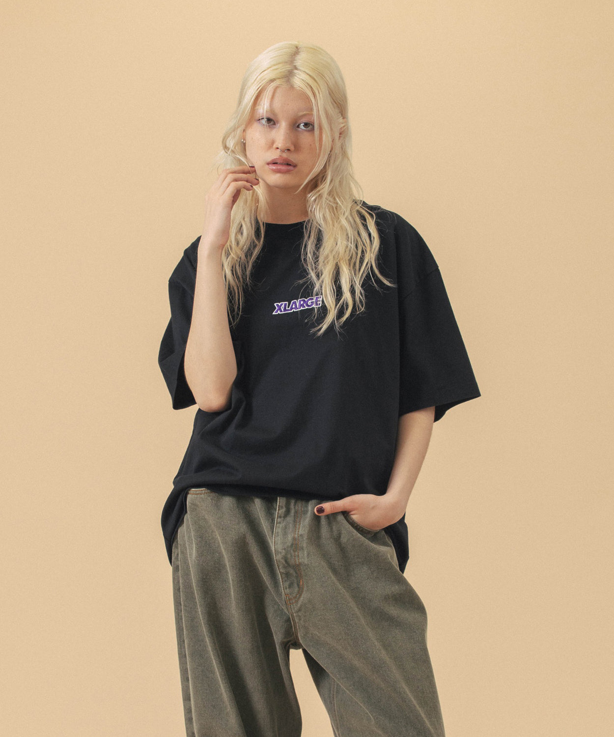 เสื้อยืดแขนสั้น XLARGE รุ่น Slanted Og S/S Tee