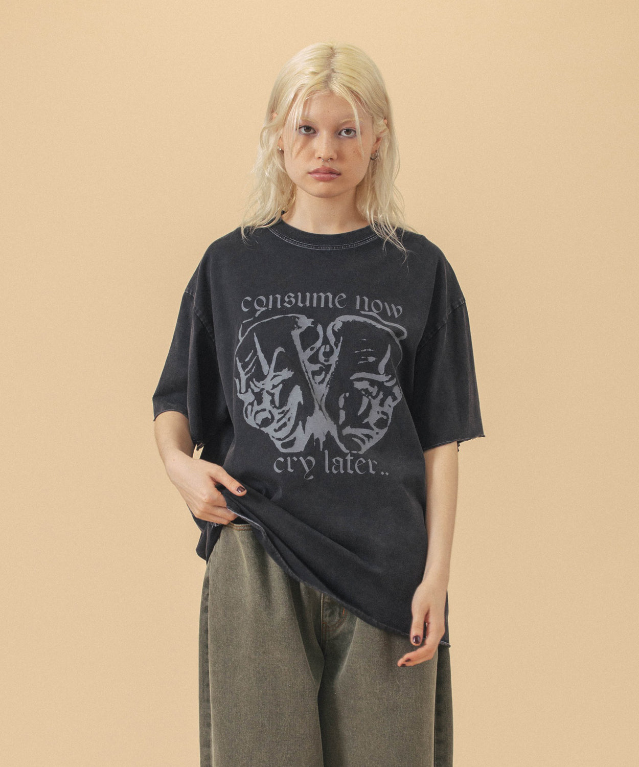 เสื้อยืดแขนสั้น XLARGE รุ่น Two Face S/S Tee