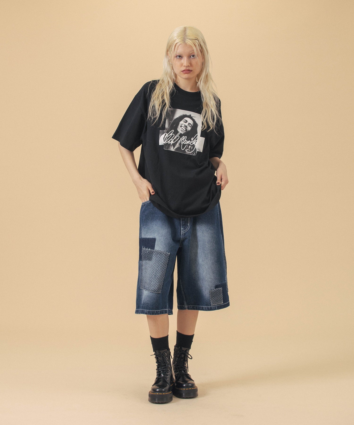 เสื้อยืดแขนสั้น XLARGE รุ่น Xlarge X Bob Marley Box Logo S/S Tee