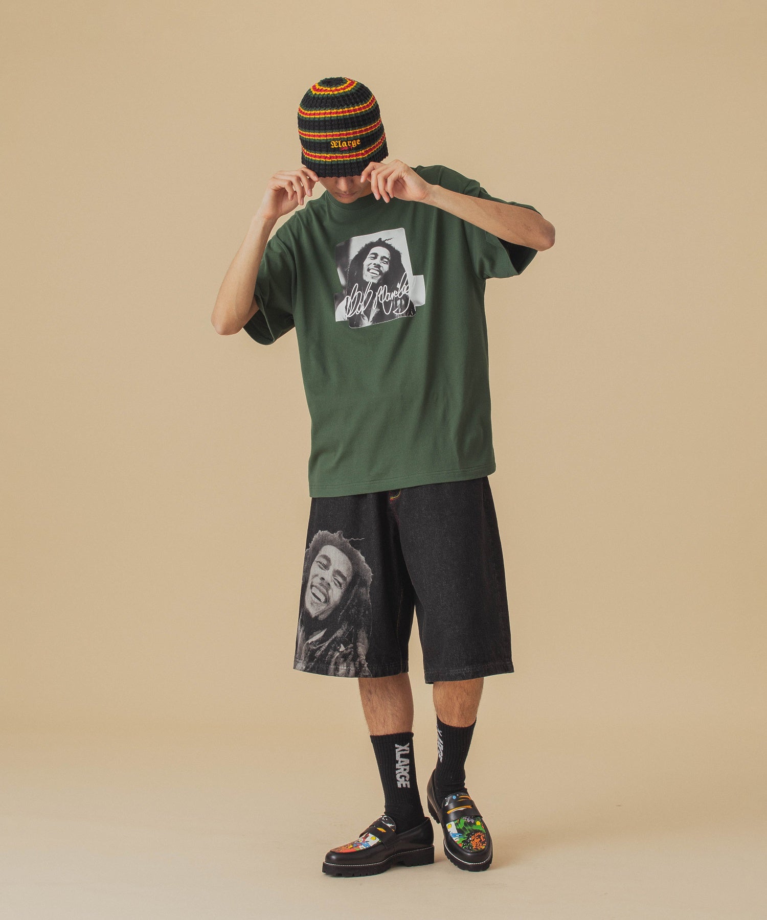 เสื้อยืดแขนสั้น XLARGE รุ่น Xlarge X Bob Marley Box Logo S/S Tee