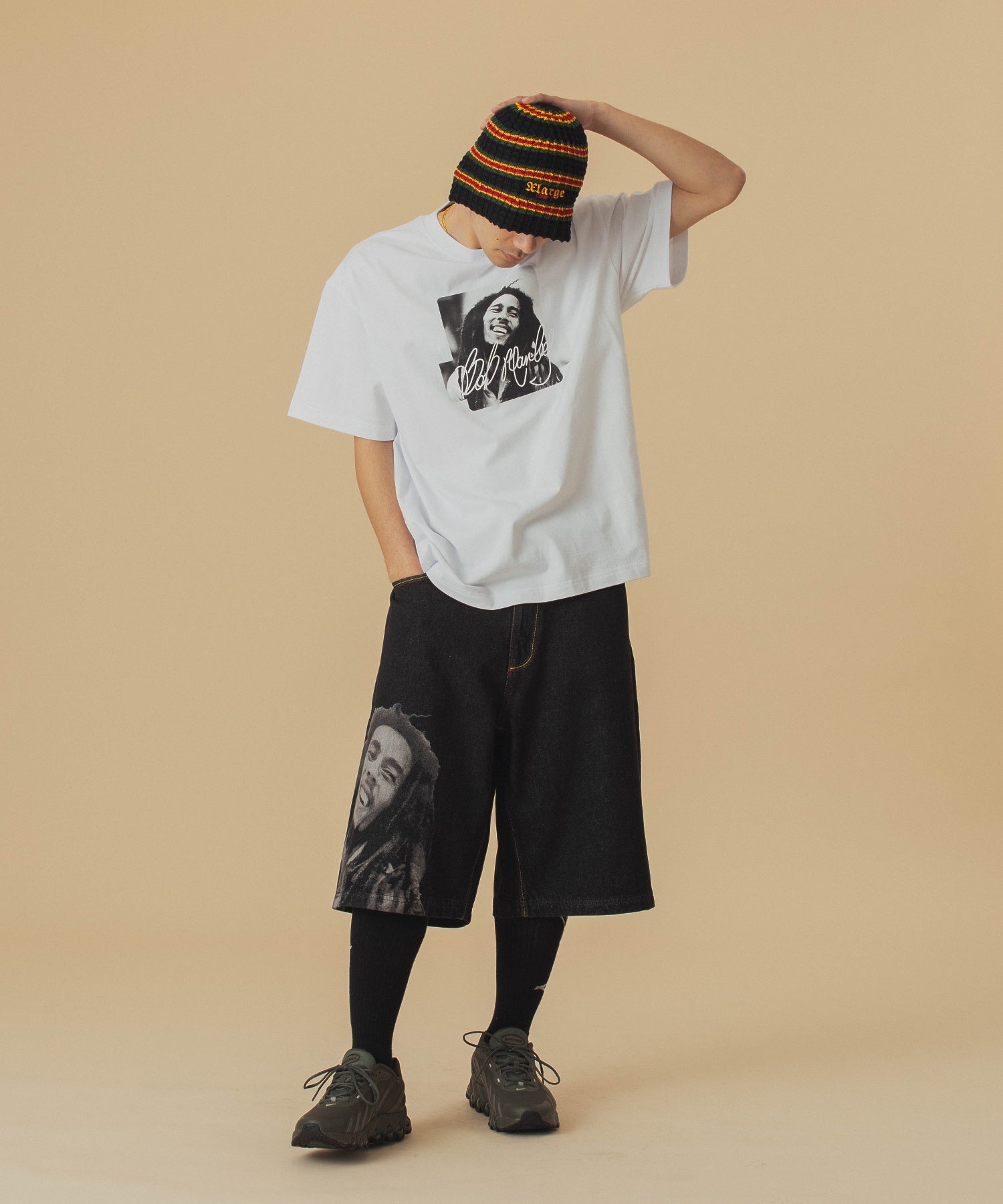 เสื้อยืดแขนสั้น XLARGE รุ่น Xlarge X Bob Marley Box Logo S/S Tee