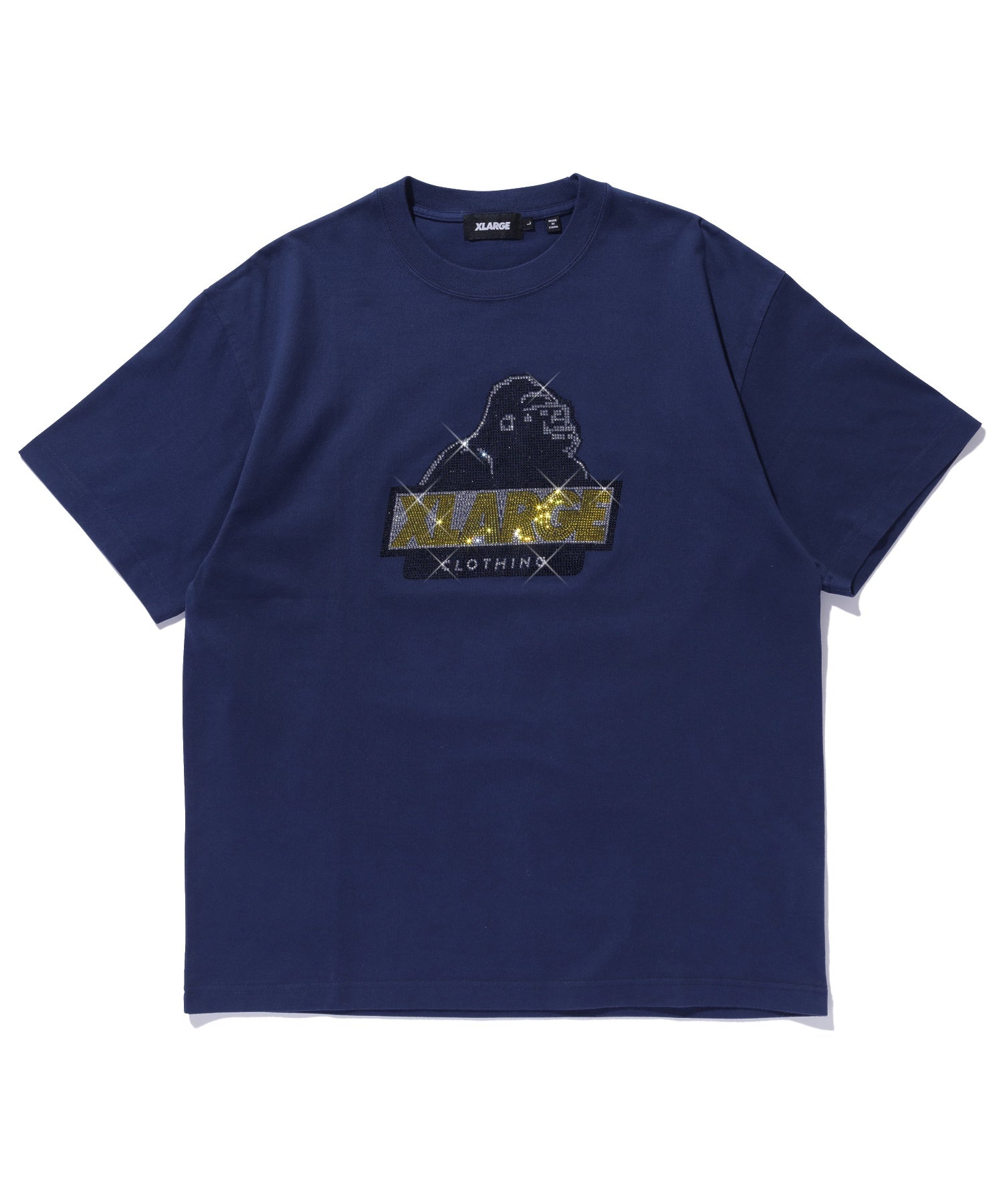 เสื้อยืดแขนสั้น XLARGE รุ่น Rhine Stone Slanted Og S/S Tee