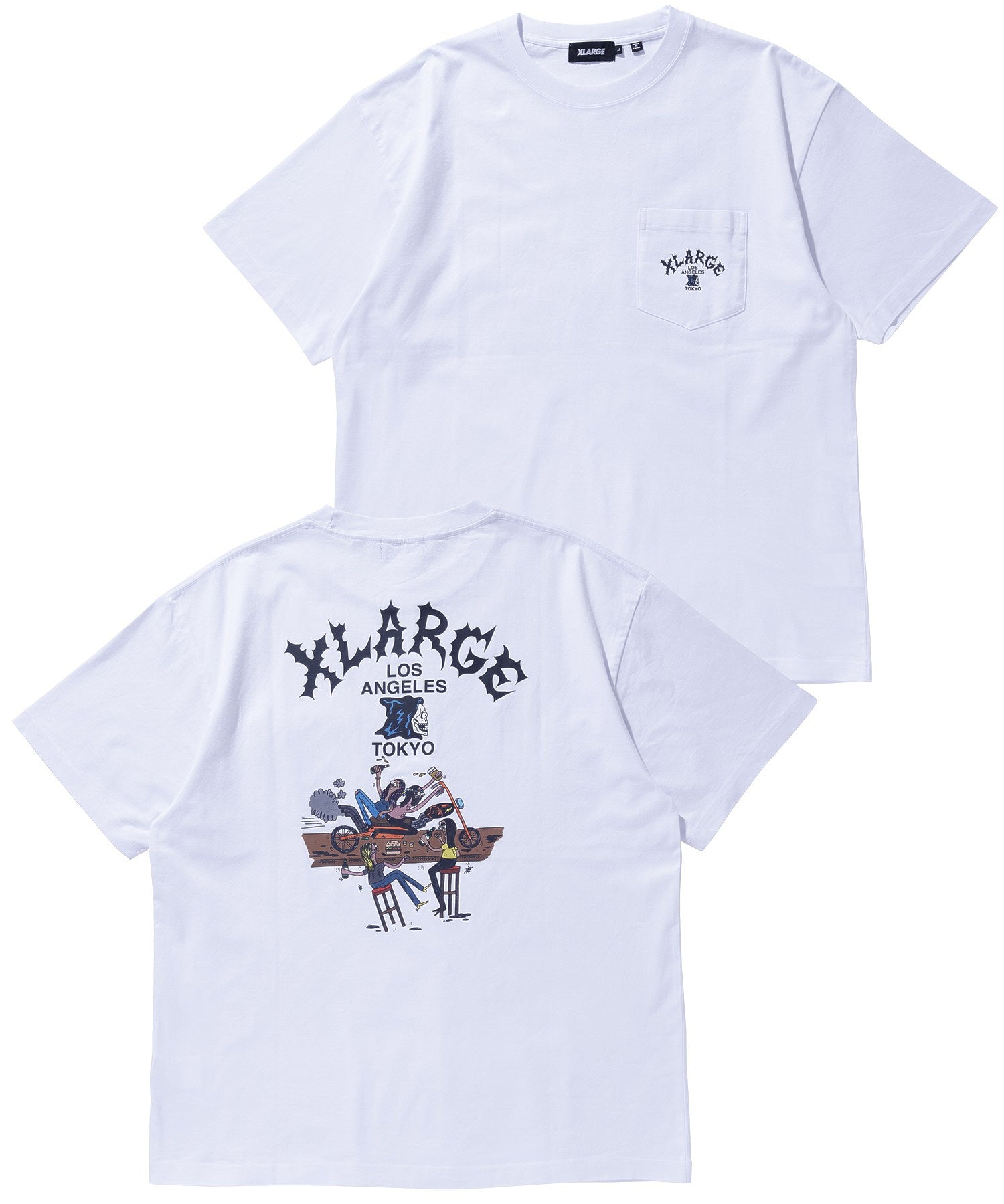 เสื้อยืดแขนสั้น XLARGE รุ่น Hang Out S/S Pocket Tee
