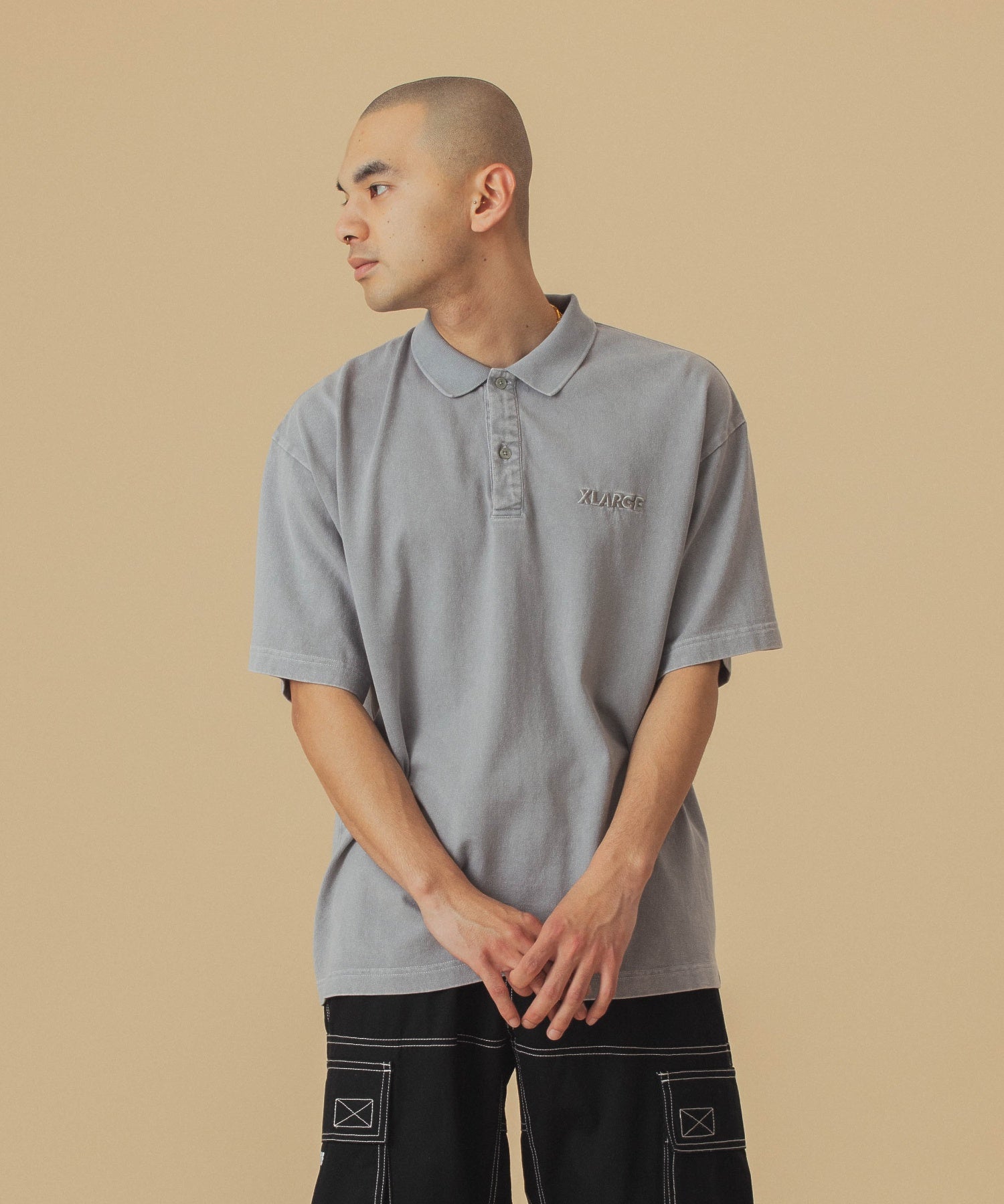 เสื้อเชิ้ต XLARGE รุ่น Chemical Wash Slanted Og Polo Shirt