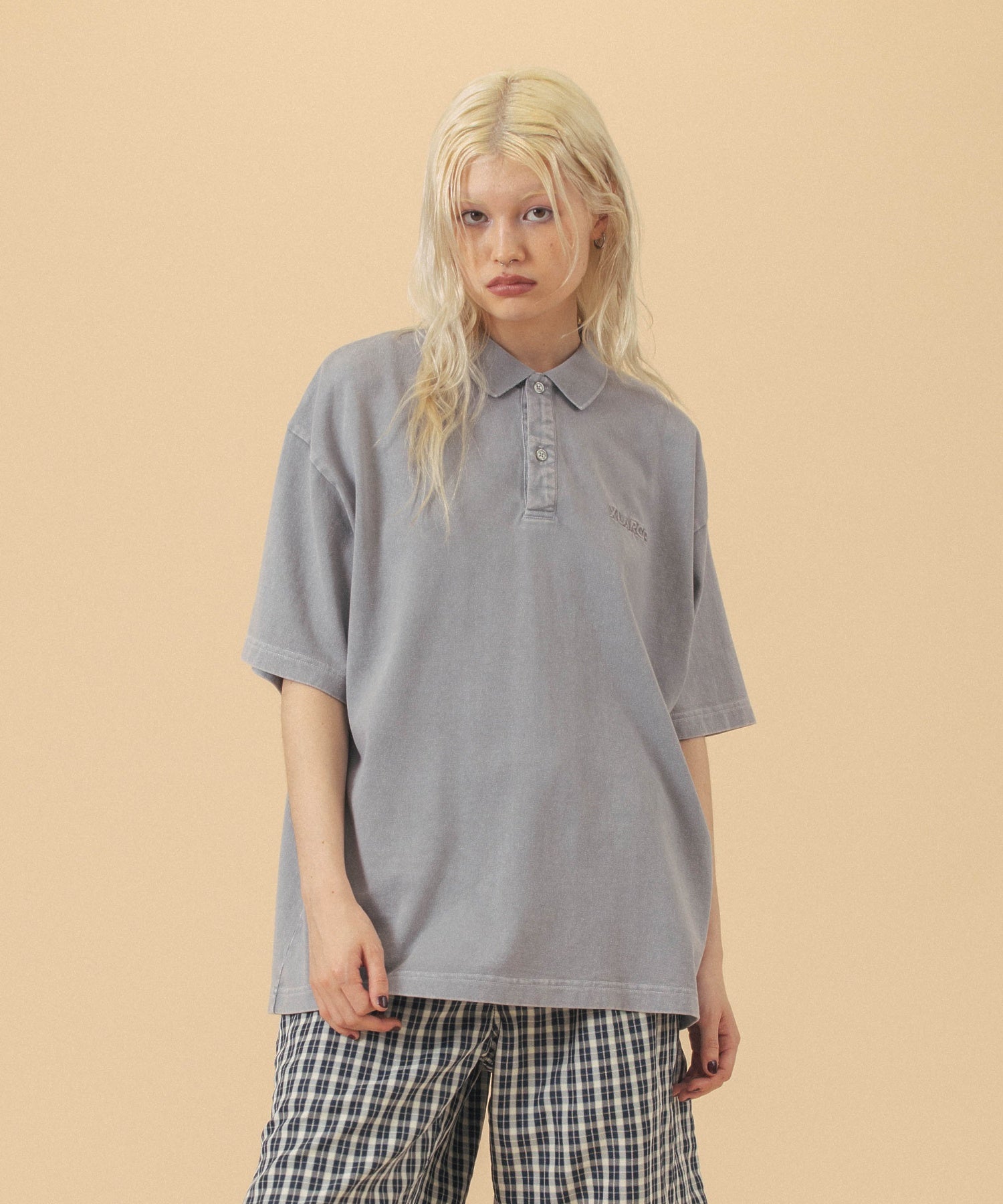 เสื้อเชิ้ต XLARGE รุ่น Chemical Wash Slanted Og Polo Shirt