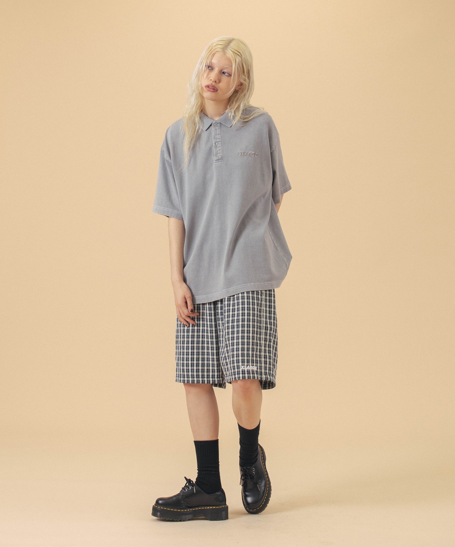 เสื้อเชิ้ต XLARGE รุ่น Chemical Wash Slanted Og Polo Shirt