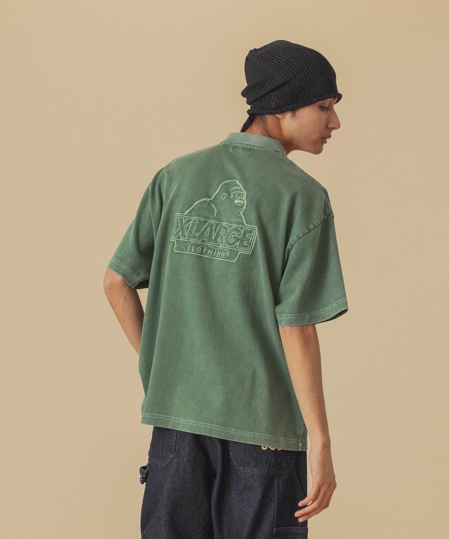 เสื้อเชิ้ต XLARGE รุ่น Chemical Wash Slanted Og Polo Shirt