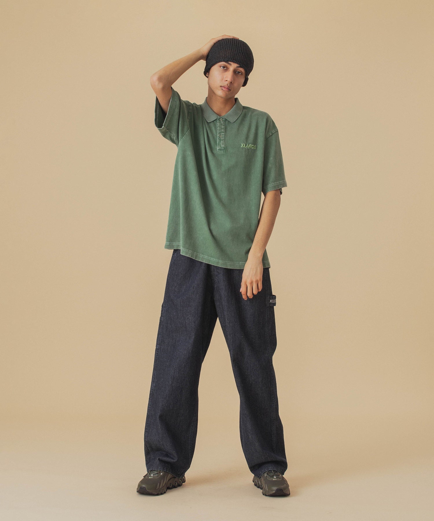 เสื้อเชิ้ต XLARGE รุ่น Chemical Wash Slanted Og Polo Shirt