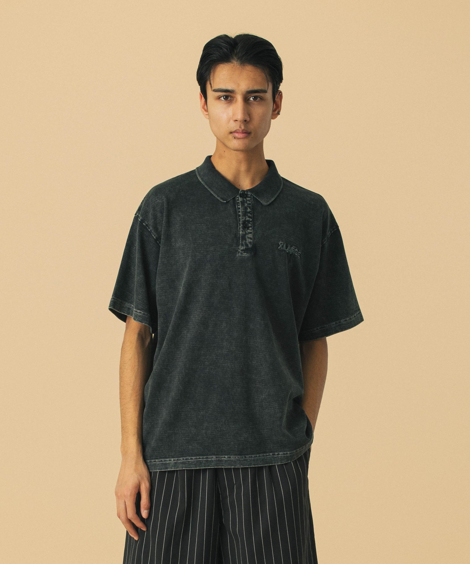 เสื้อเชิ้ต XLARGE รุ่น Chemical Wash Slanted Og Polo Shirt